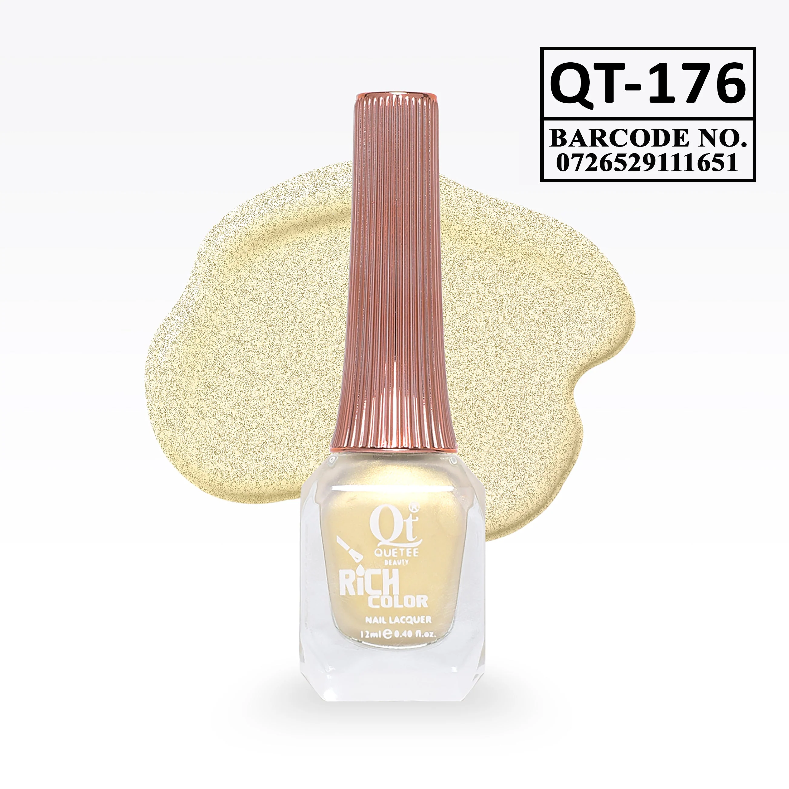 Quetee Beauty Rich Color Nail Polish QT-176 - Image 2