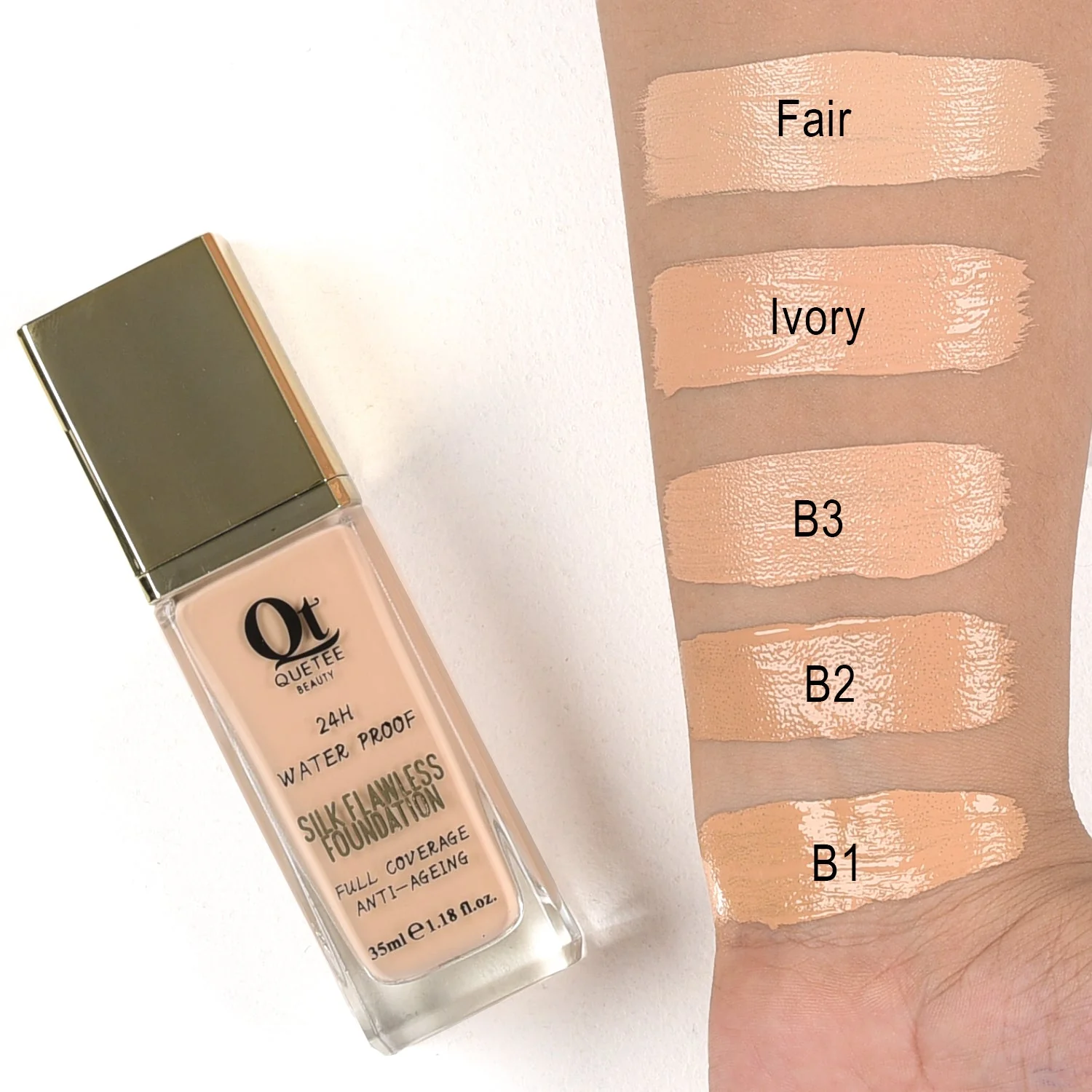 Quetee Beauty Silk Flawless Foundation 35ml - Image 2