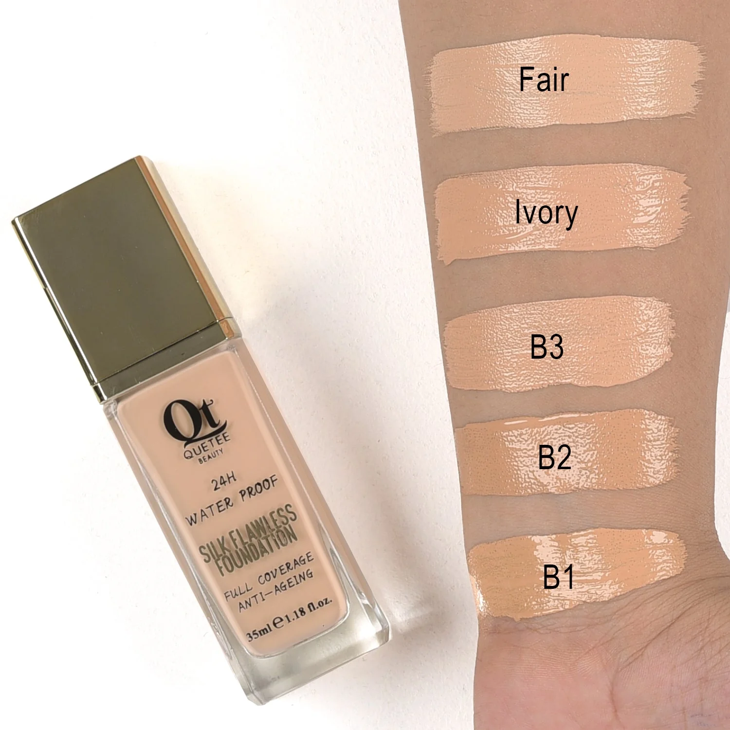 Quetee Beauty Silk Flawless Foundation 35ml - Image 3