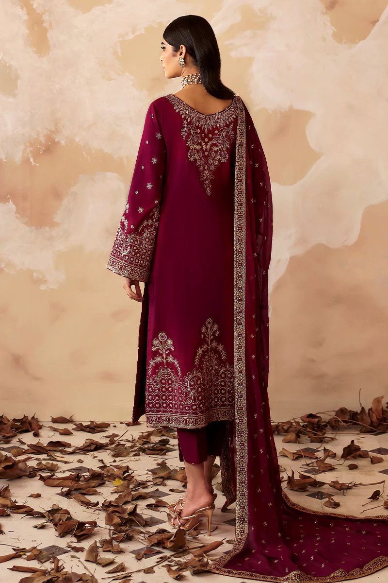 Shehrnaaz By Gulaal Unstitched 3 Piece Formals Raw Silk Suit-Ramail - Image 6