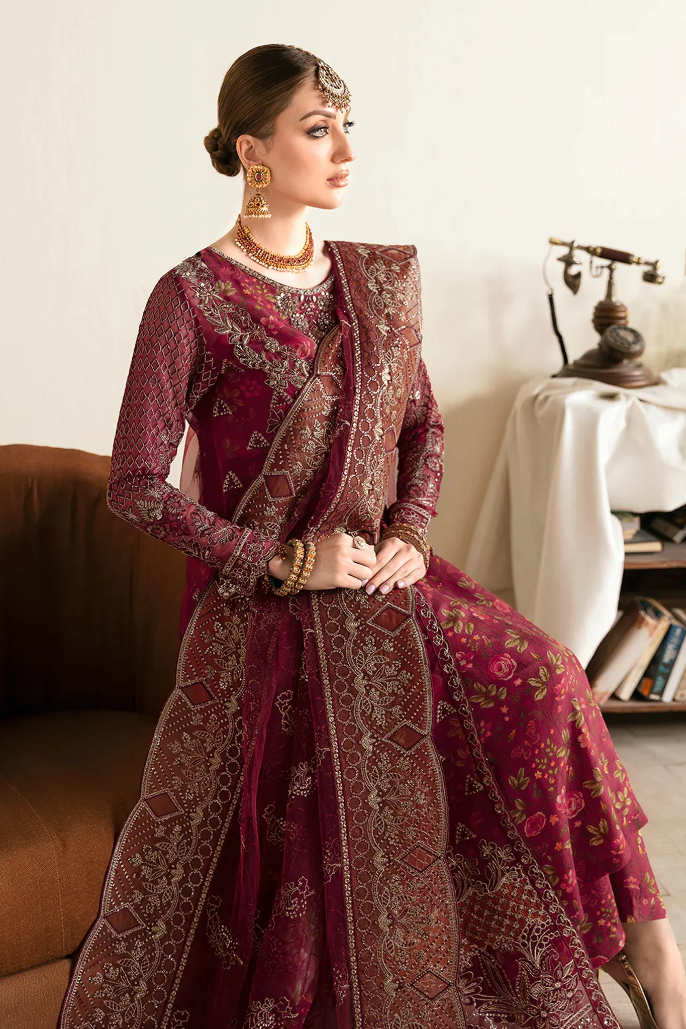 Ramsha Unstitched 3 Piece Festive Formals Vol-01 Suit-E-103 - Image 2
