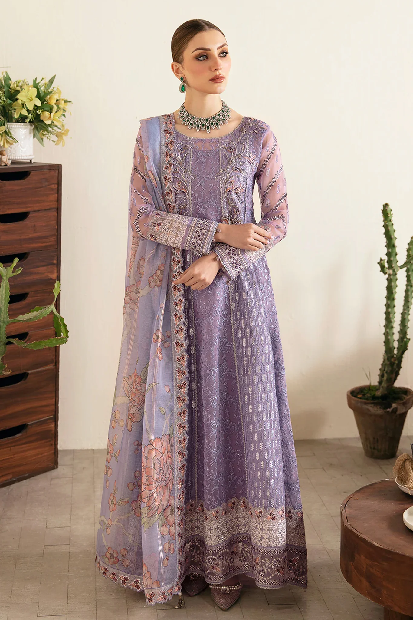 Ramsha Unstitched 3 Piece Festive Formals Vol-01 Suit-E-107