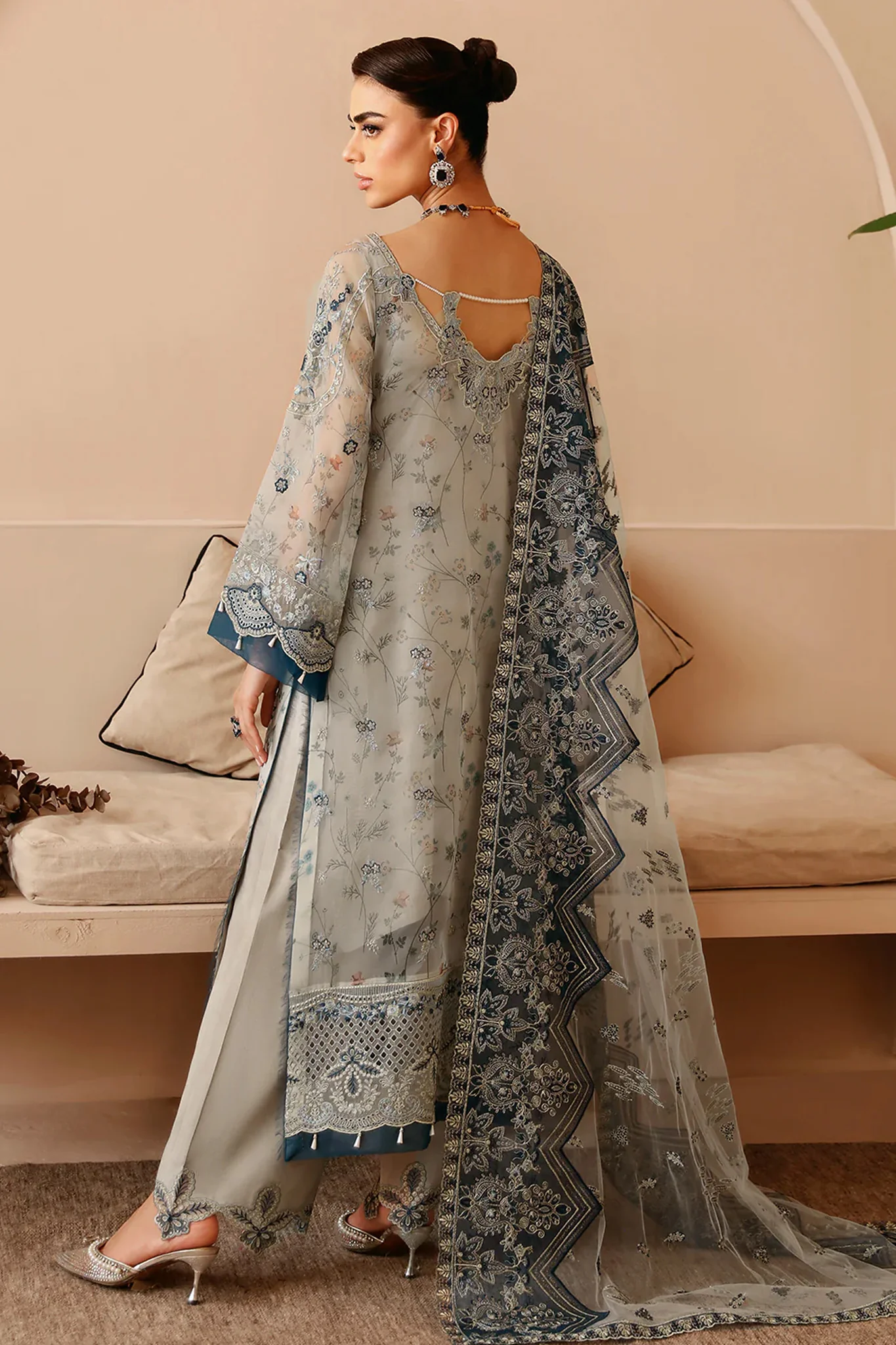 Ramsha Unstitched 3 Piece Festive Formals Vol-02 Suit-E-207 - Image 3