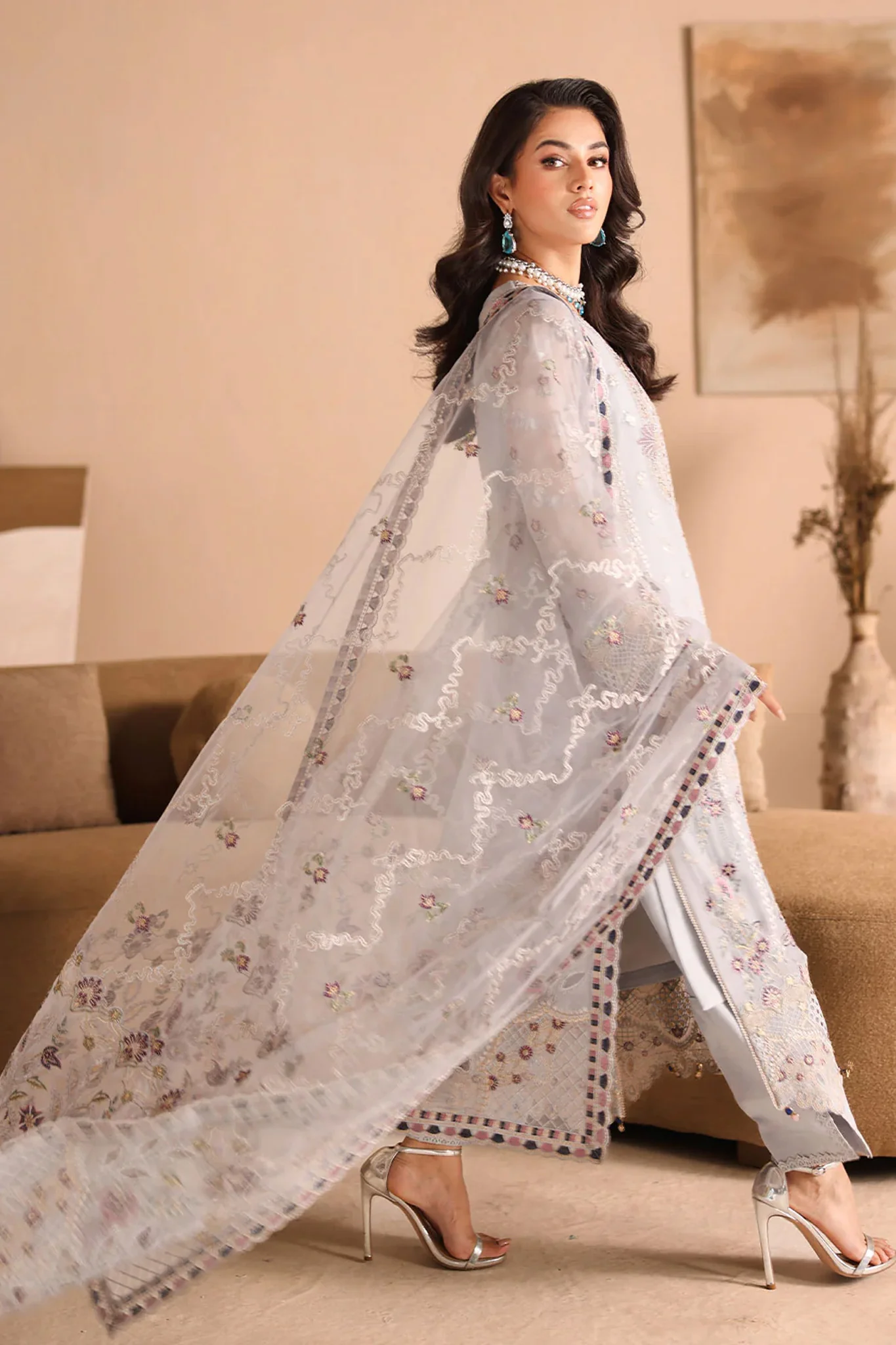 Kashish by Ramsha Unstitched 3 Piece Formals Vol-03 Suit-K-302 - Image 2