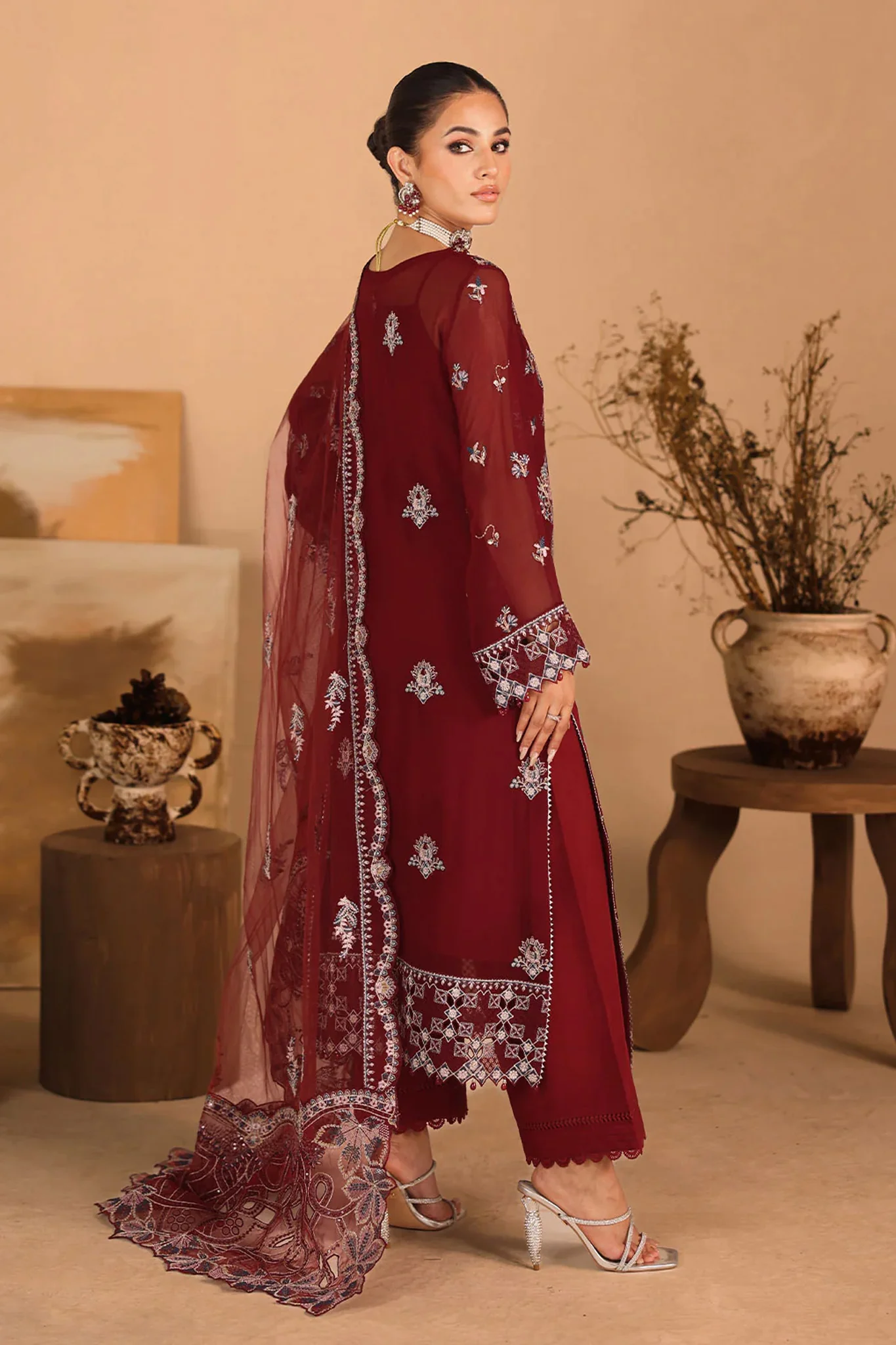 Kashish by Ramsha Unstitched 3 Piece Formals Vol-03 Suit-K-306 - Image 4