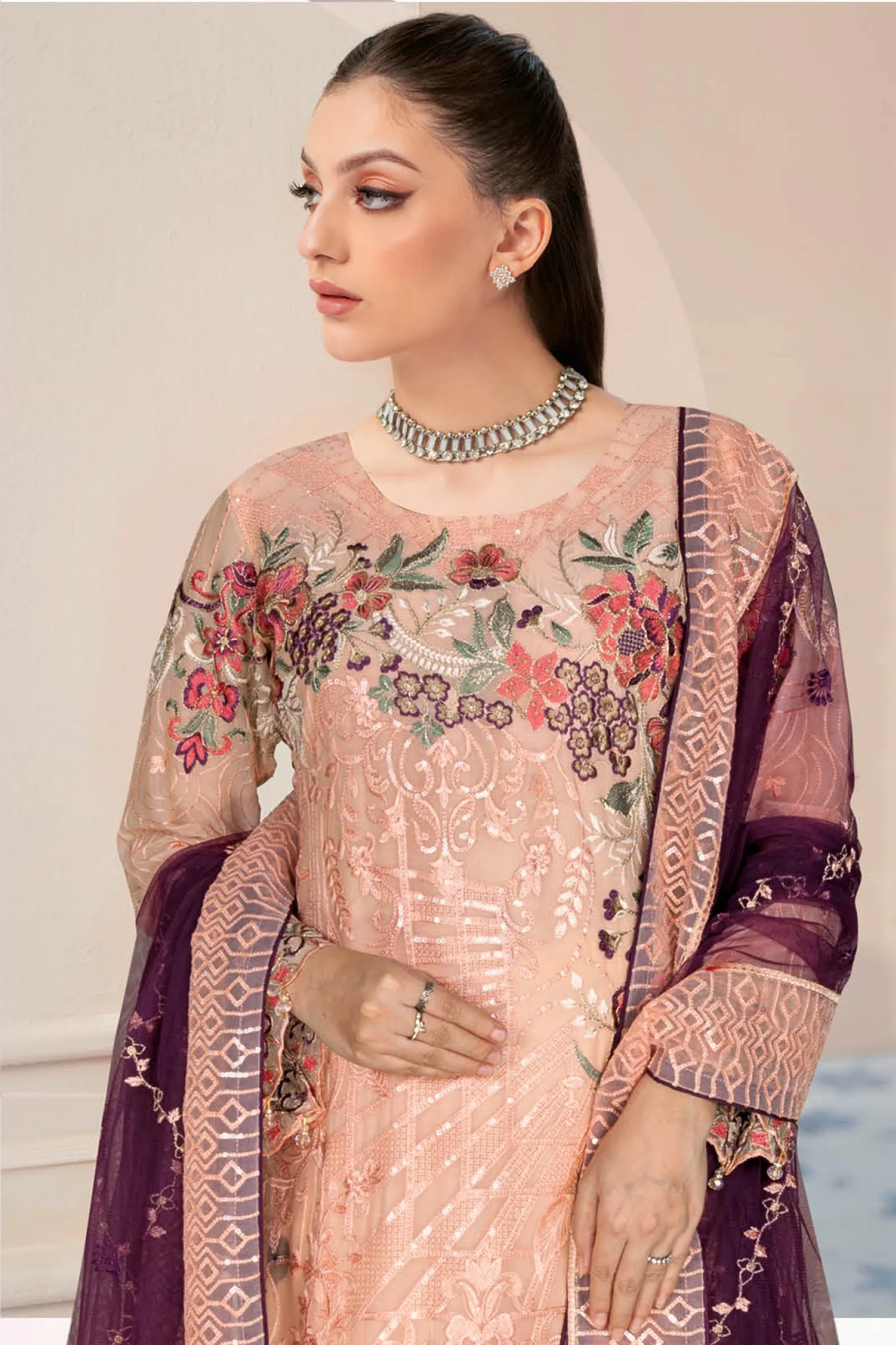 Nayab Ramsha Unstitched 3 Piece Formals Vol-05 Suit-N-501 - Image 2