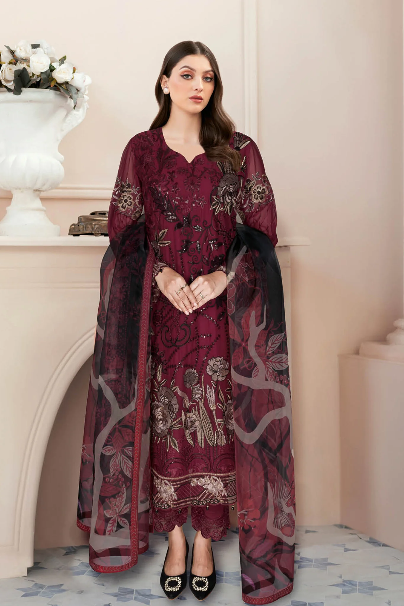 Nayab Ramsha Unstitched 3 Piece Formals Vol-05 Suit-N-505