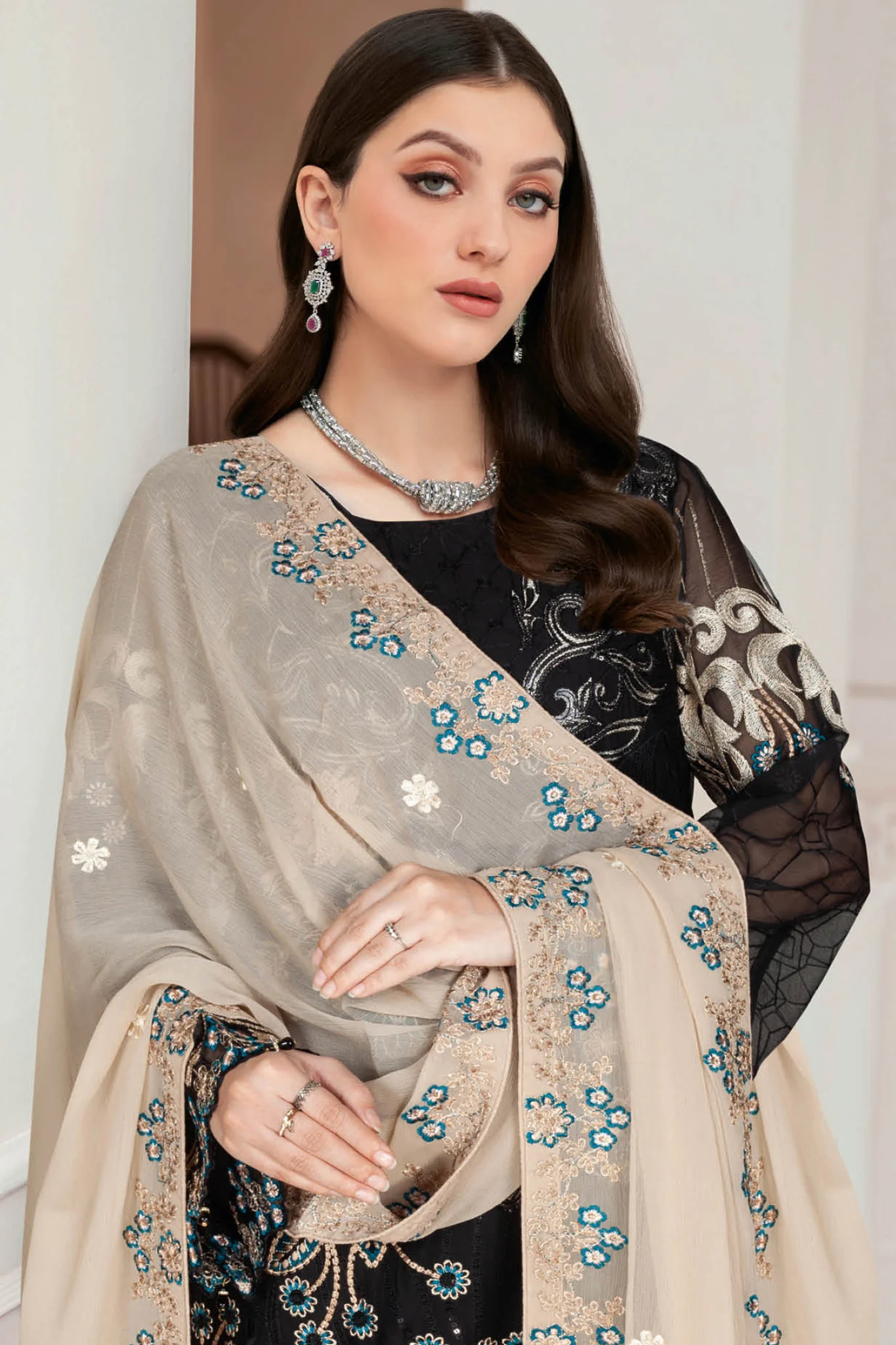 Nayab Ramsha Unstitched 3 Piece Formals Vol-05 Suit-N-508 - Image 2