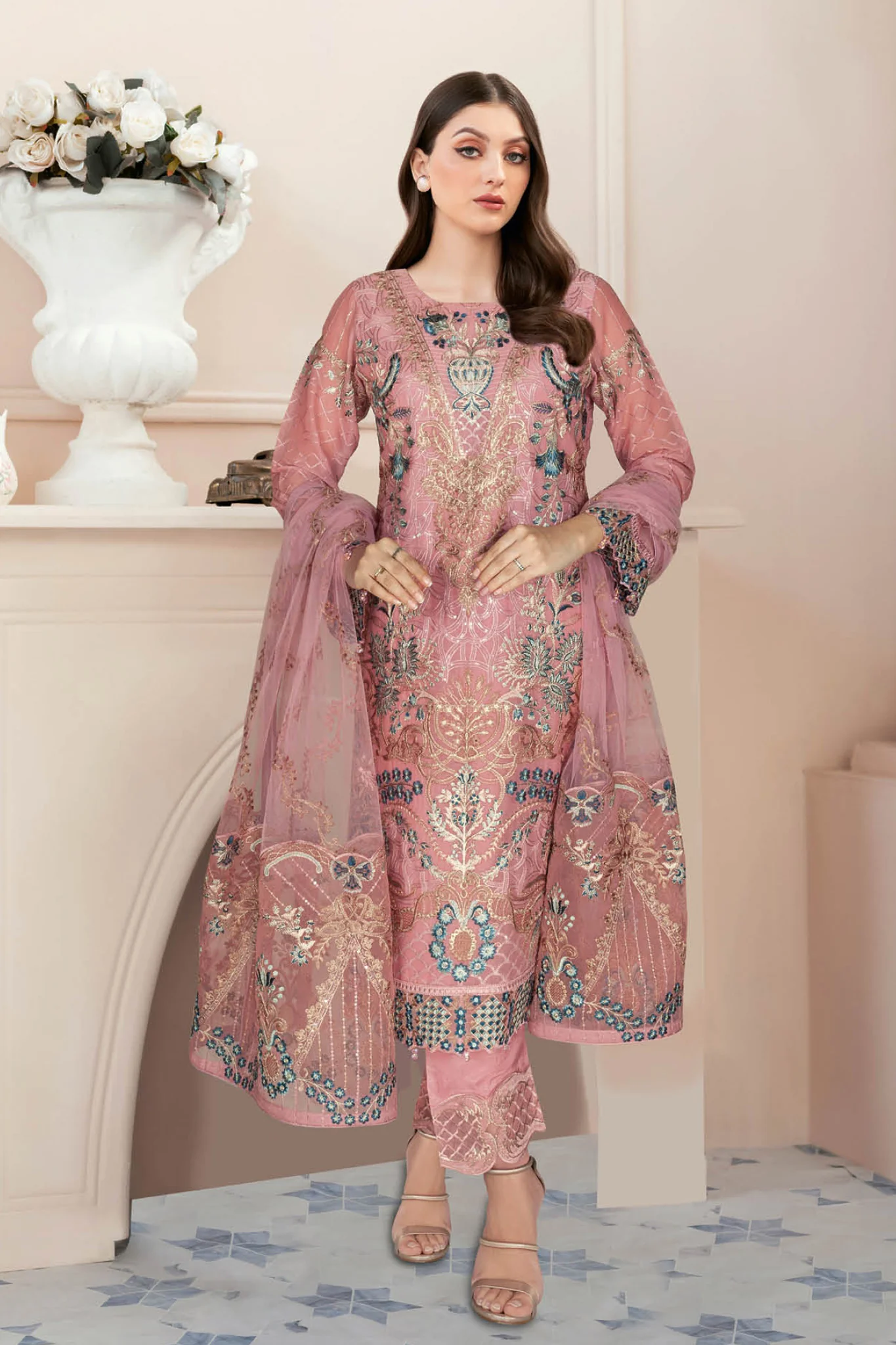 Nayab Ramsha Unstitched 3 Piece Formals Vol-05 Suit-N-512