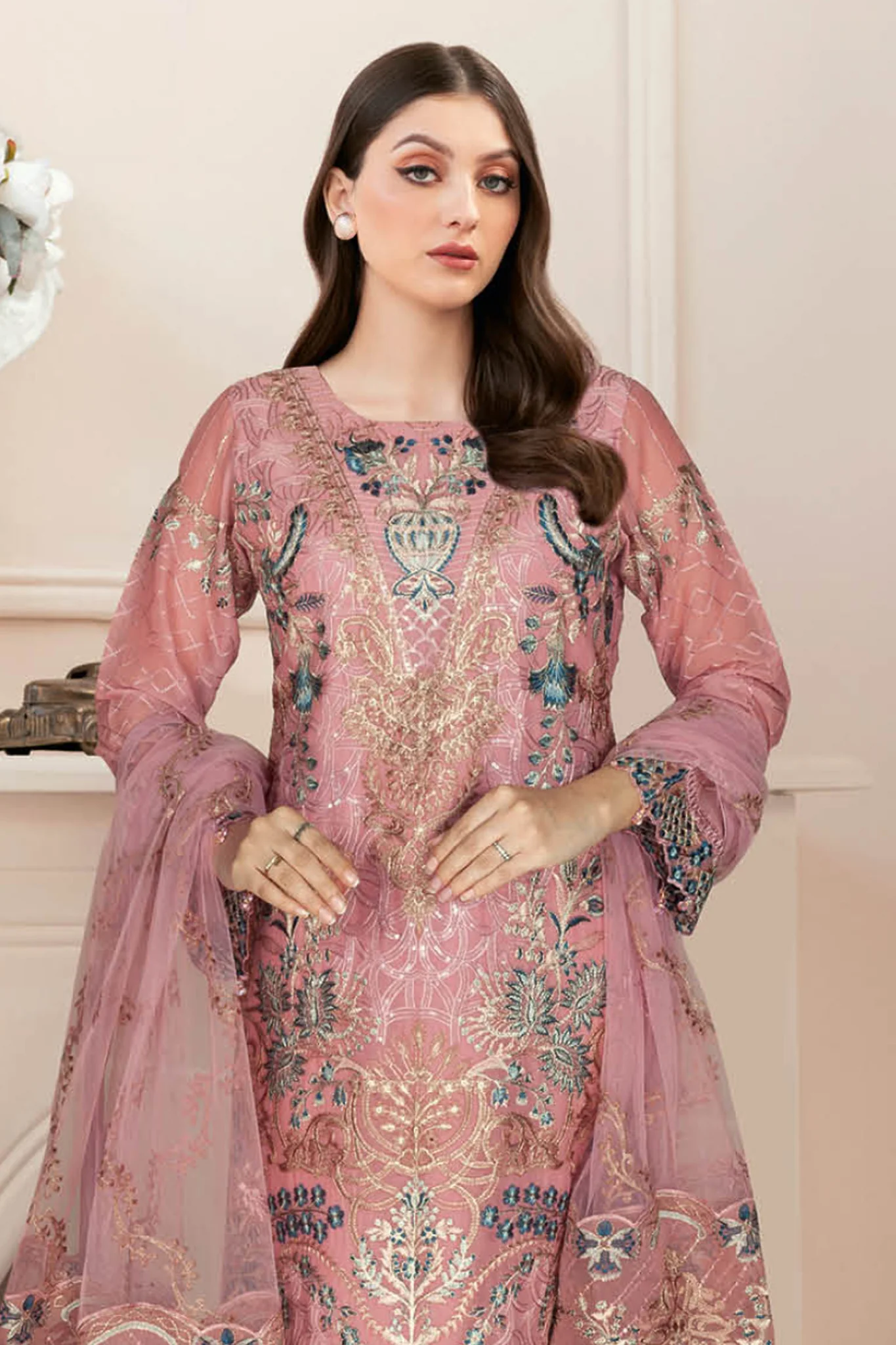 Nayab Ramsha Unstitched 3 Piece Formals Vol-05 Suit-N-512 - Image 2