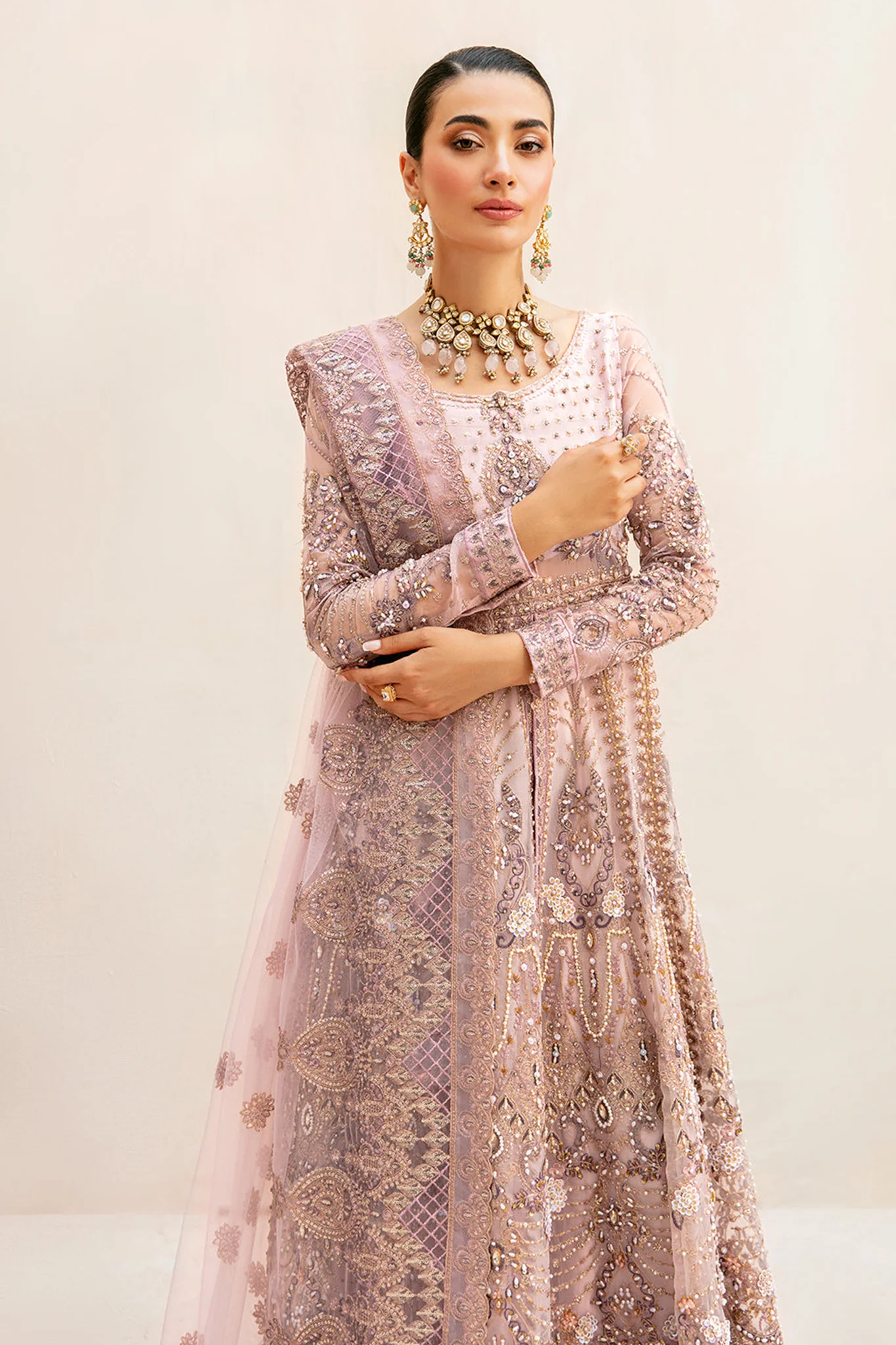 Ramsha Unstitched 3 Piece Luxury Festive Wedding Vol-04 Suit-HB-401 - Image 3