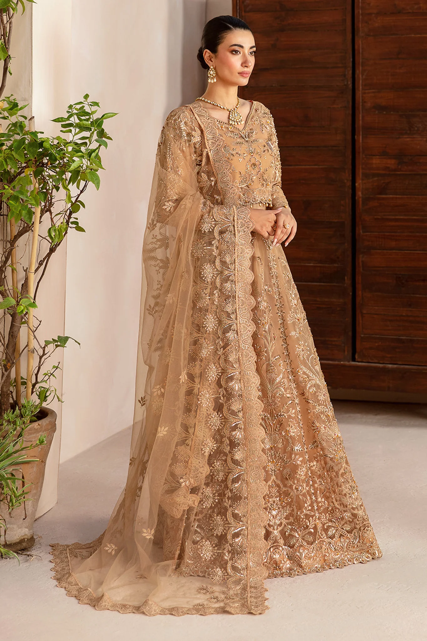 Ramsha Unstitched 3 Piece Luxury Festive Wedding Vol-04 Suit-HB-404 - Image 2