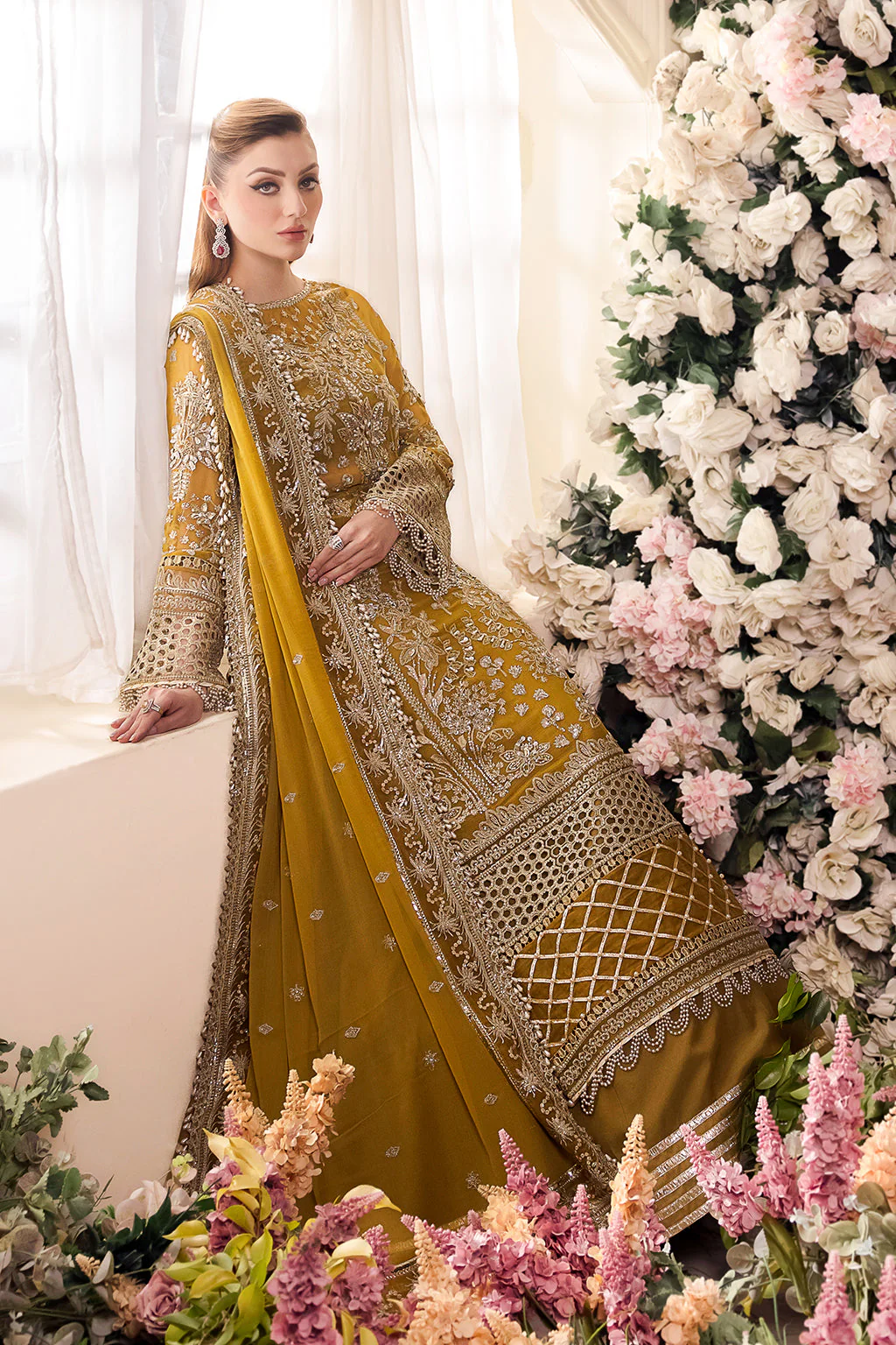 Panache By Meeral Unstitched 3 Piece Formals Suit-Ramz - Image 5