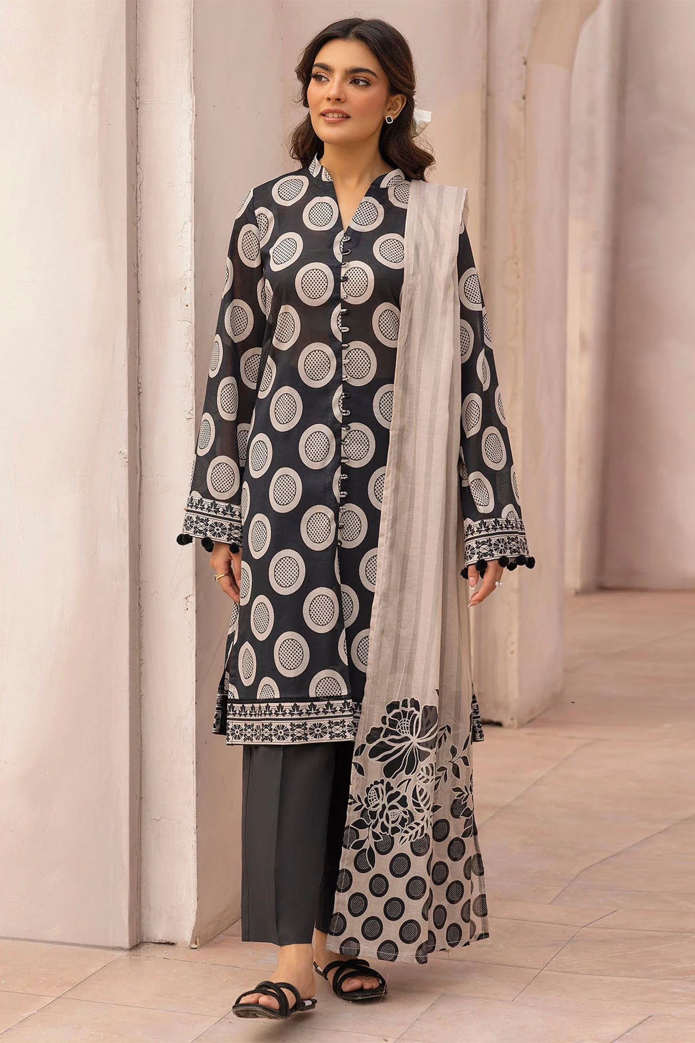 Rang By Motifz Unstitched 3 Piece Digital Printed Lawn Suit-5445-Darya