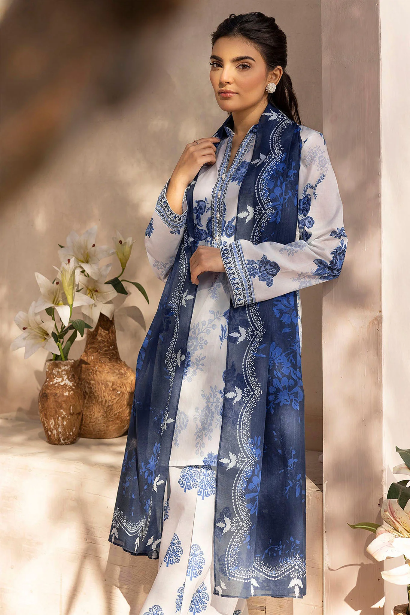 Rang By Motifz Unstitched 3 Piece Printed Lawn 2 Suit-5520-KYMA - Image 2