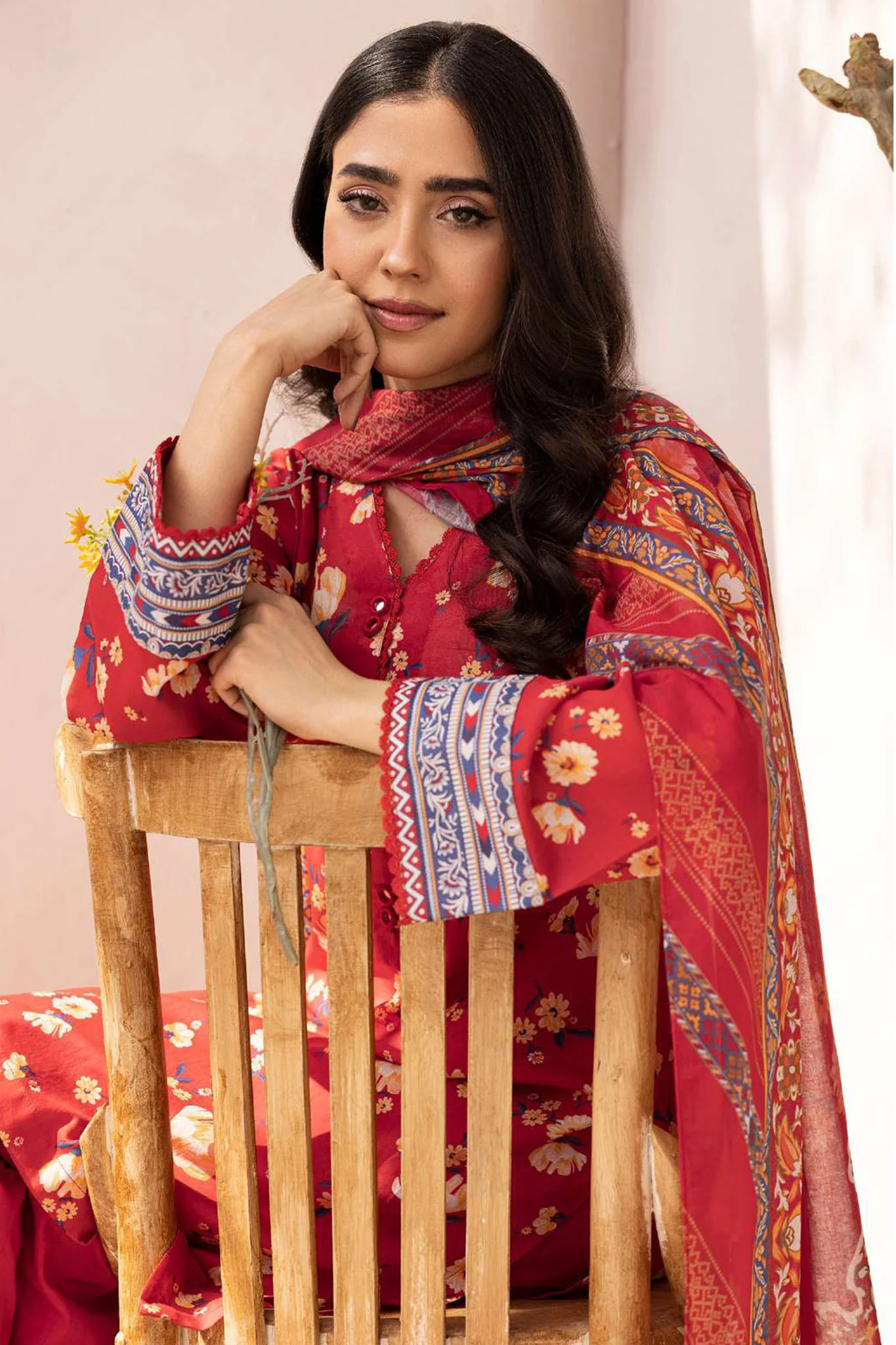 Rang By Motifz Unstitched 3 Piece Printed Lawn Suit-5510-Selma - Image 3