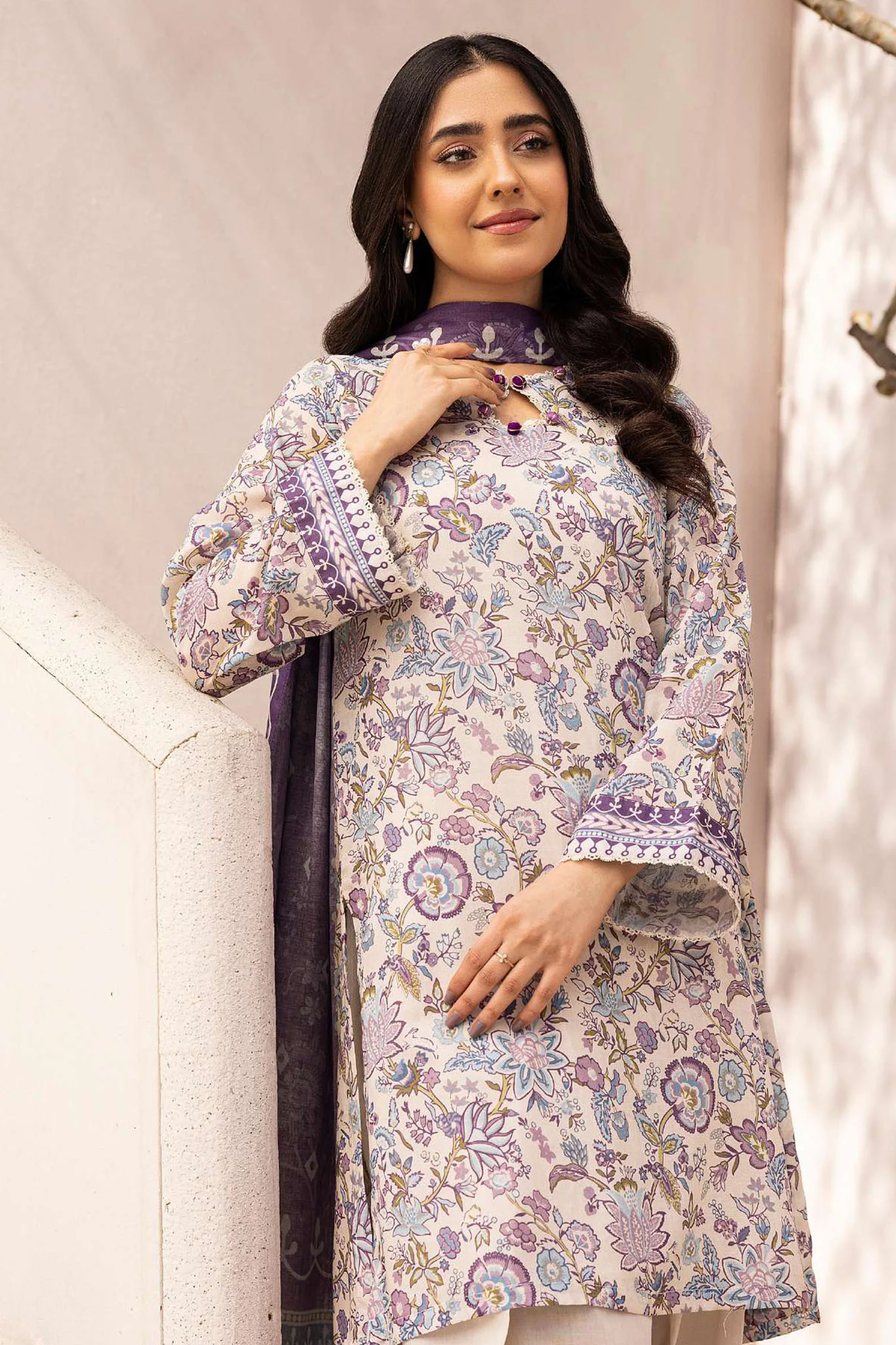 Rang By Motifz Unstitched 3 Piece Printed Lawn Suit-5511-Elma - Image 2