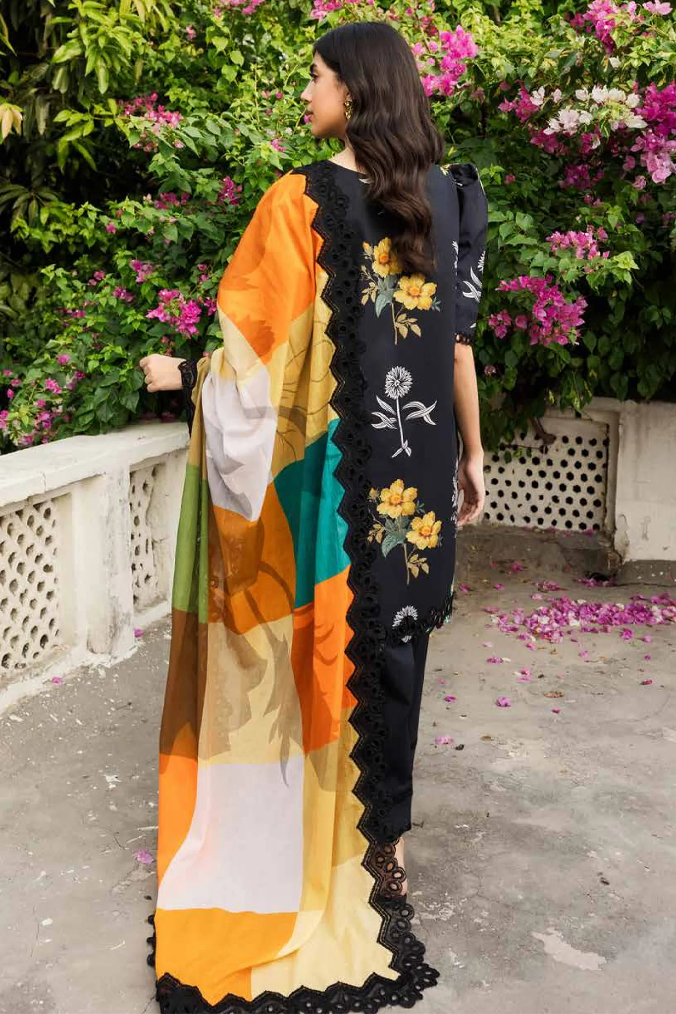 Range By Charizma Unstitched 3 Piece Emb Lawn Vol-03 Suit-CRN4-22 - Image 3