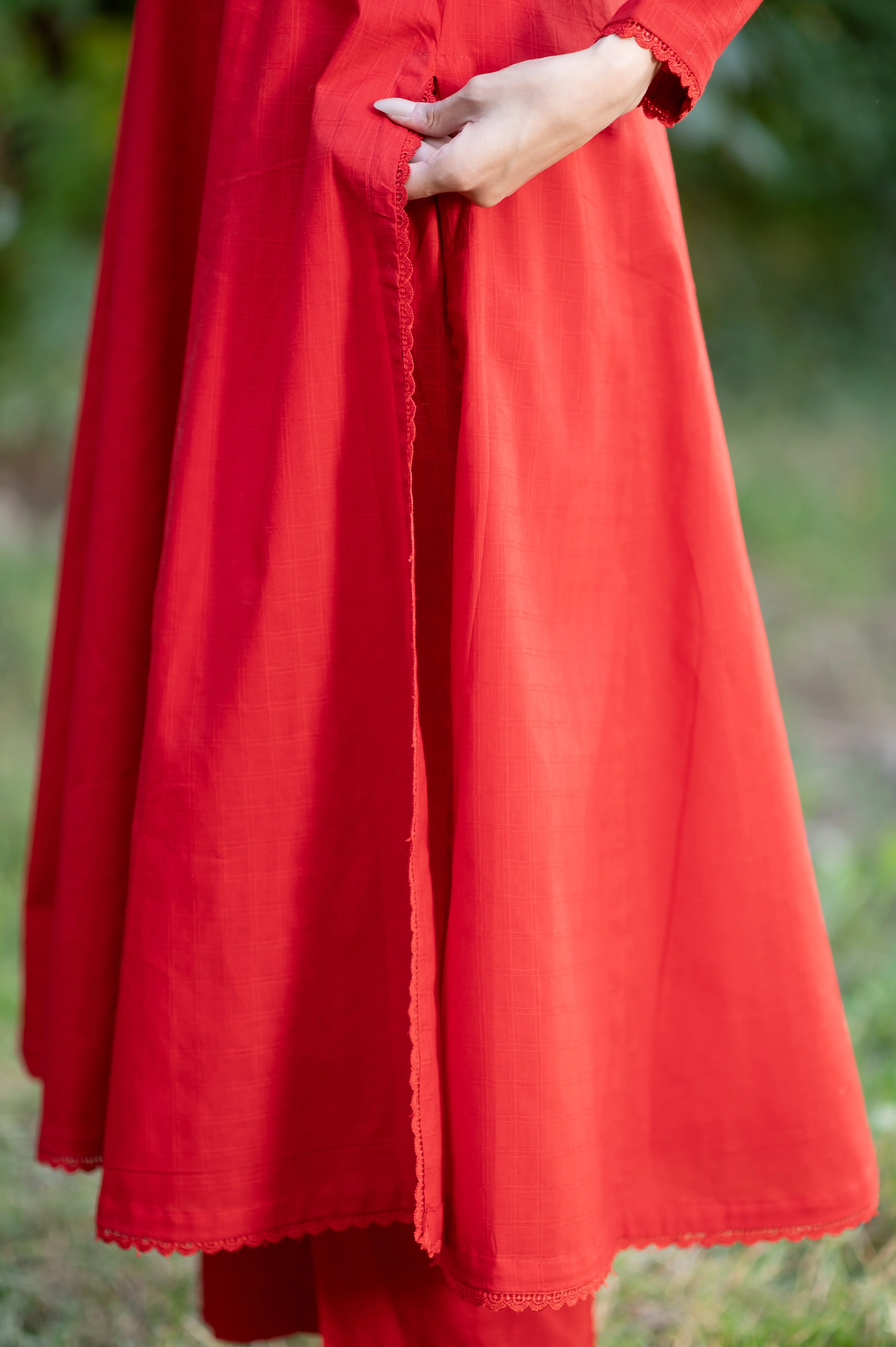 Ravayat By Ariya Apparel Stitched 2 Piece Scarlet Grace Co-ord Set Suit-Rangrez - Image 6