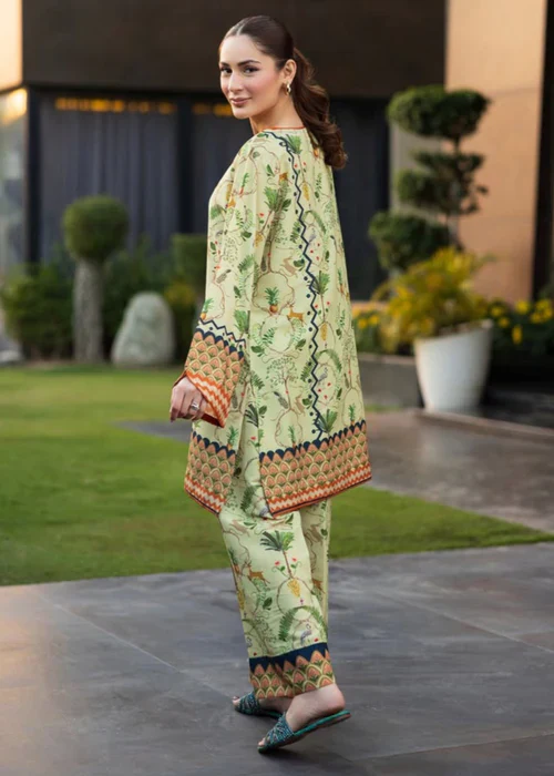 Midway Arts Stitched Co Ords Set Suit-Rania Mint - Image 4