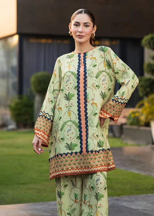Midway Arts Stitched Co Ords Set Suit-Rania Mint - Image 5