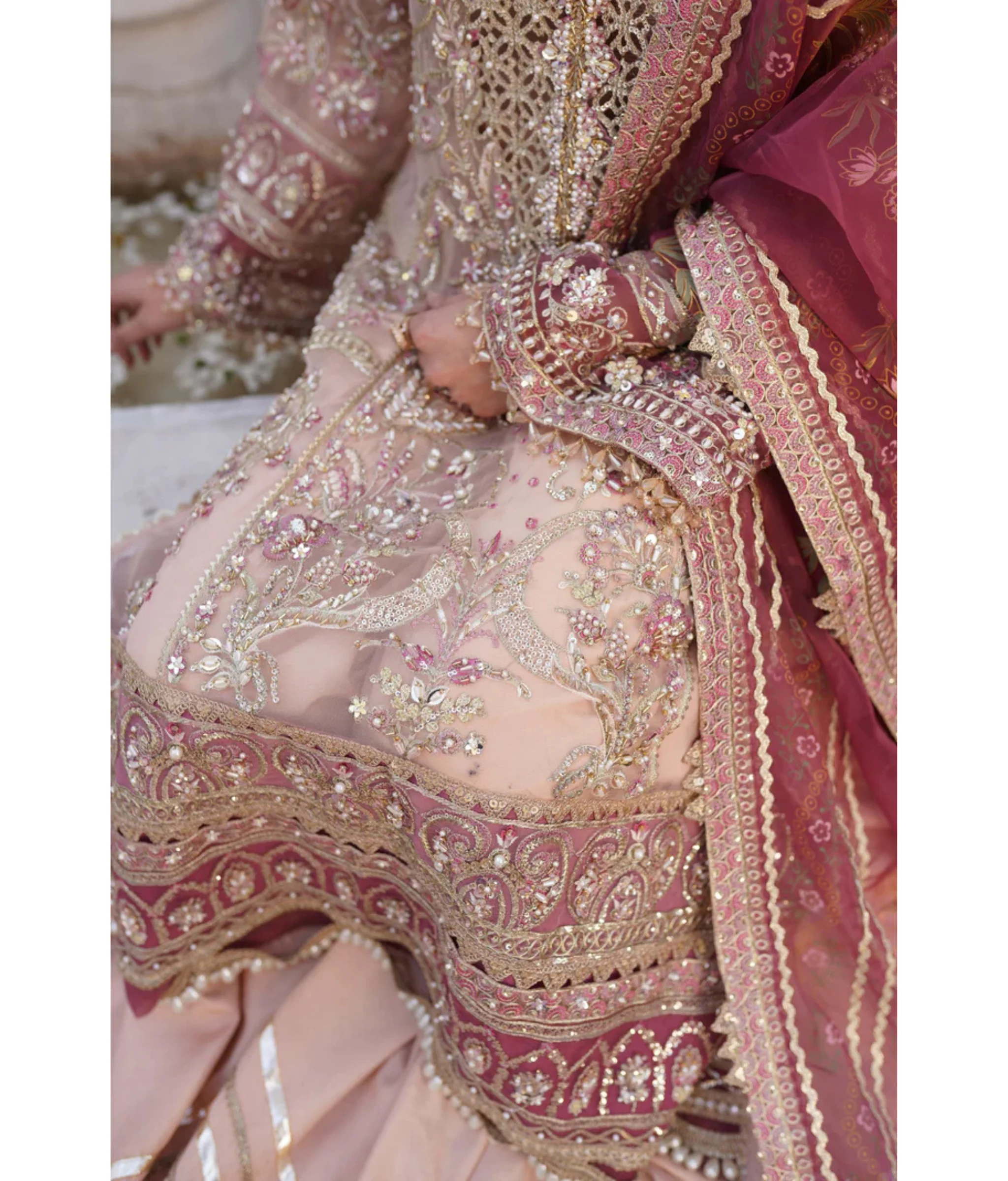 Mariam Malik Unstitched Luxury Wedding Formals Suit-Rashk - Image 5