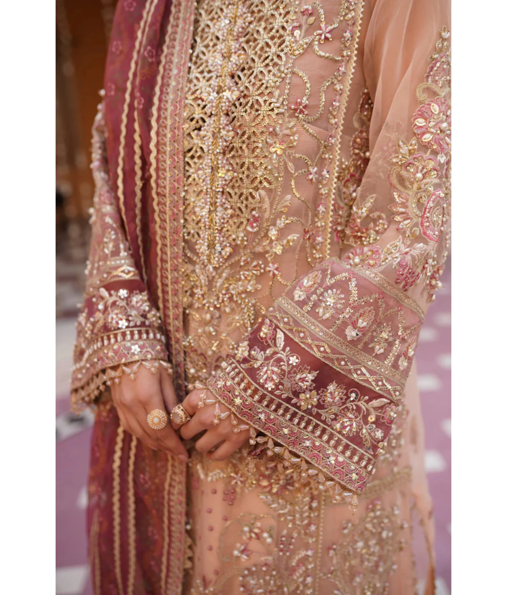 Mariam Malik Unstitched Luxury Wedding Formals Suit-Rashk - Image 7