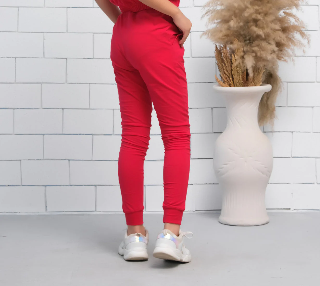 Sprinkles Stitched 1 Piece Summer Bottoms Kids Suit-Red - Jogger Pant - Jersey - Image 3