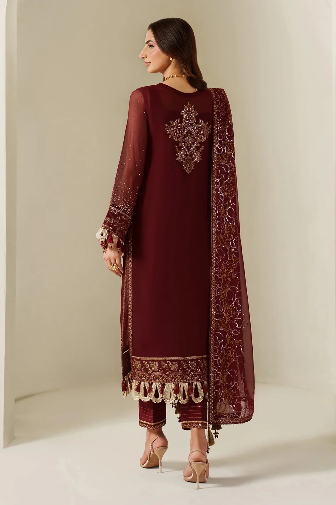Reena By Alizeh Unstitched 3 Piece Formals Vol-05 Suit-AF-HM-4047-Kavya - Image 4