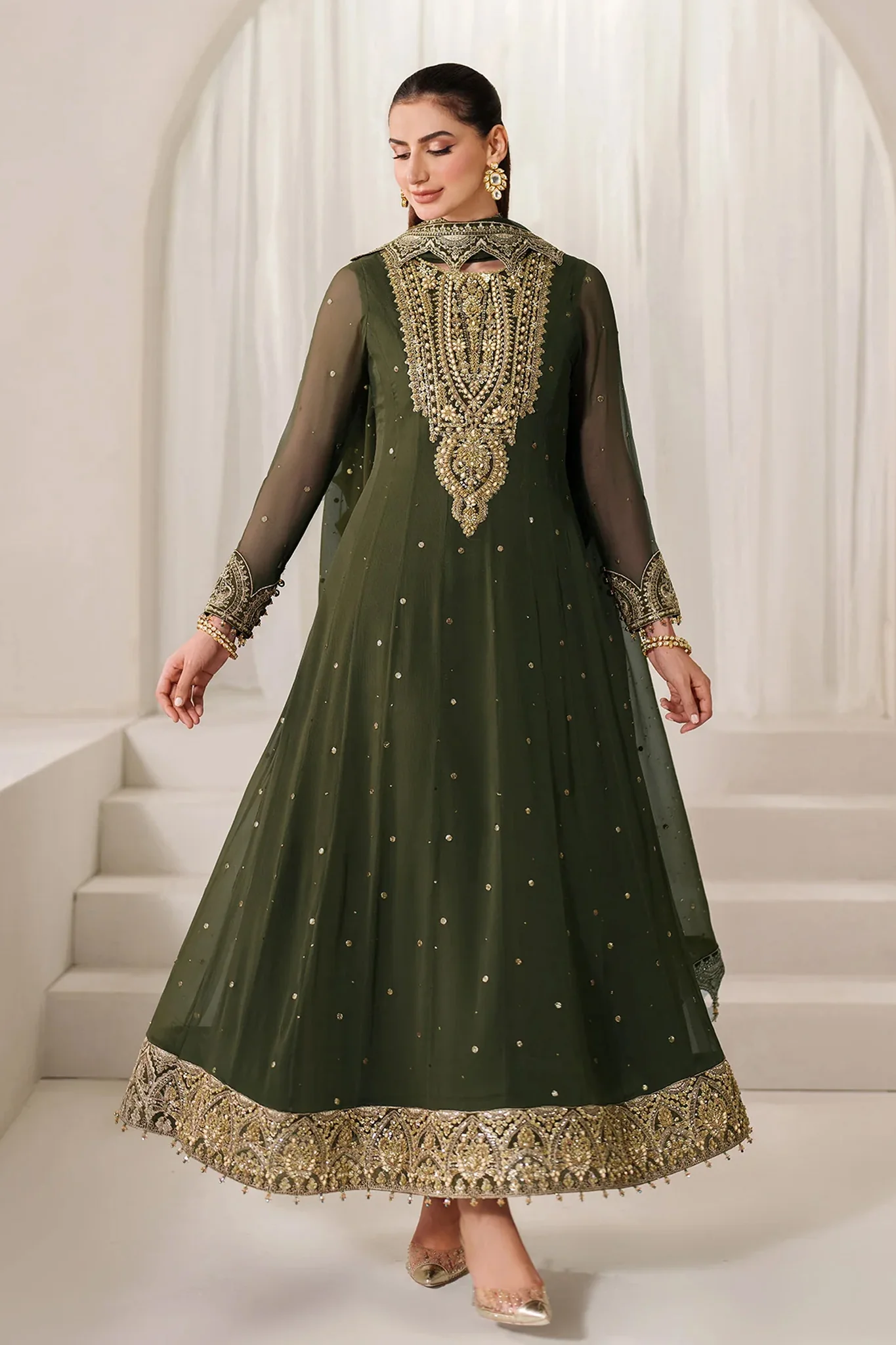 Reena By Alizeh Unstitched 3 Piece Formals Vol-05 Suit-AF-HM-4051-Rekha - Image 3