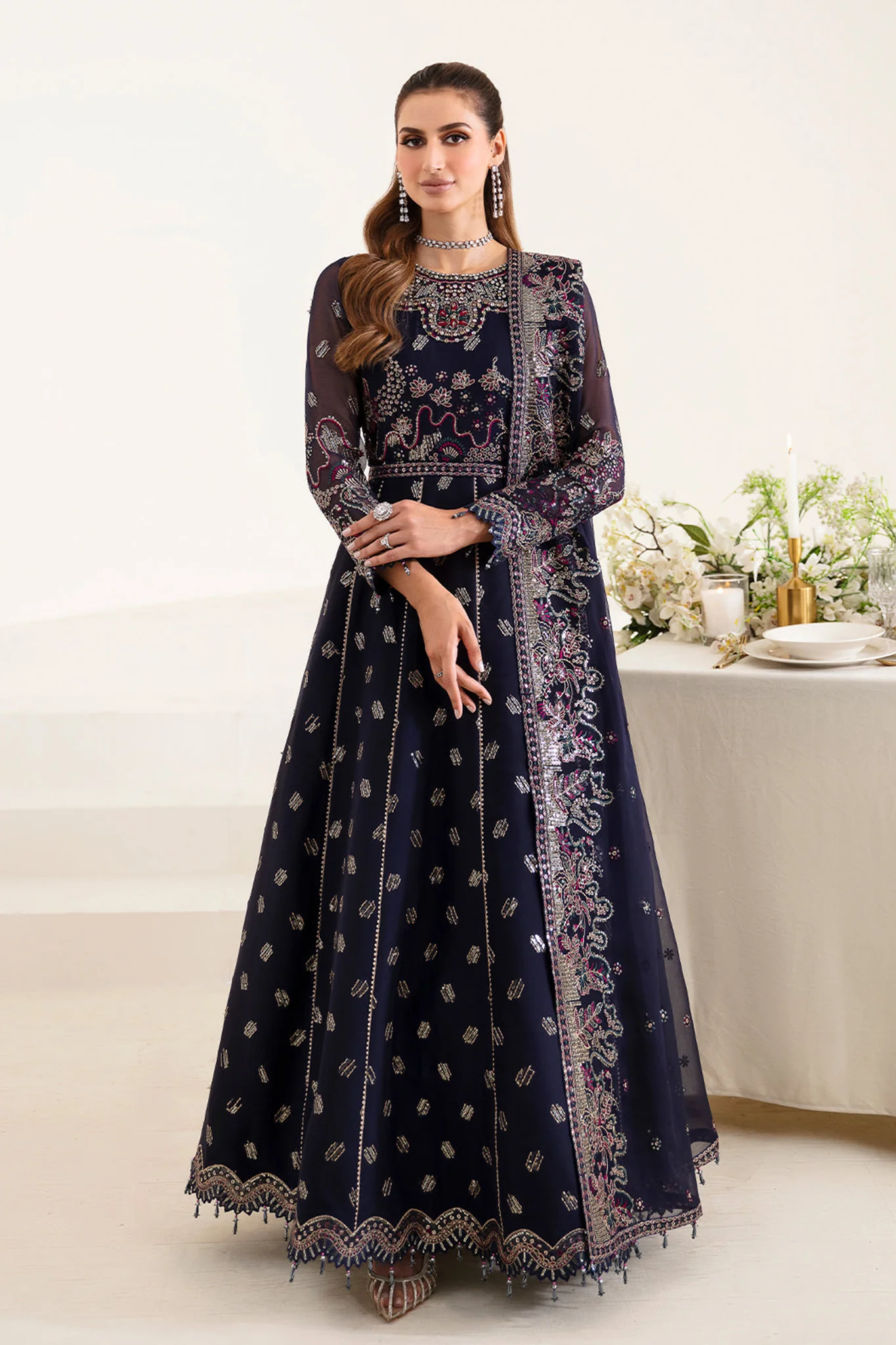 Reena By Alizeh Unstitched 3 Piece Luxury Formals Wedding Edits Suit-HM-4013-Splendor
