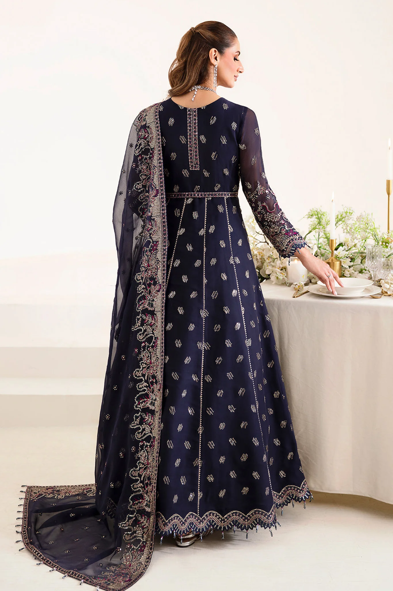 Reena By Alizeh Unstitched 3 Piece Luxury Formals Wedding Edits Suit-HM-4013-Splendor - Image 2