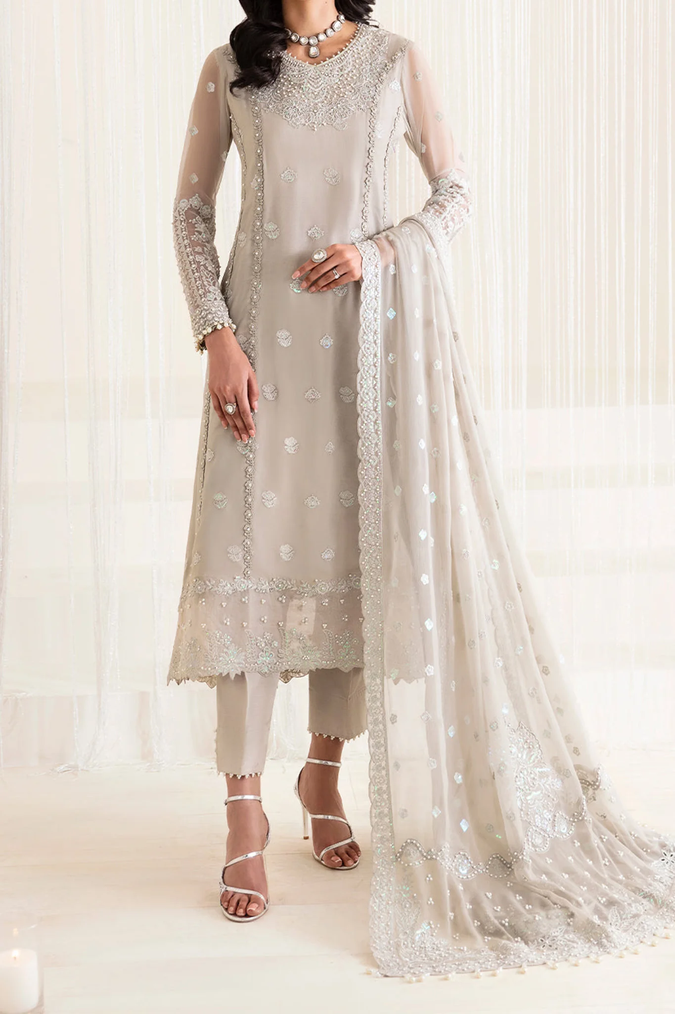Reena By Alizeh Unstitched 3 Piece Luxury Formals Wedding Edits Suit-HM-4015-Mosaic