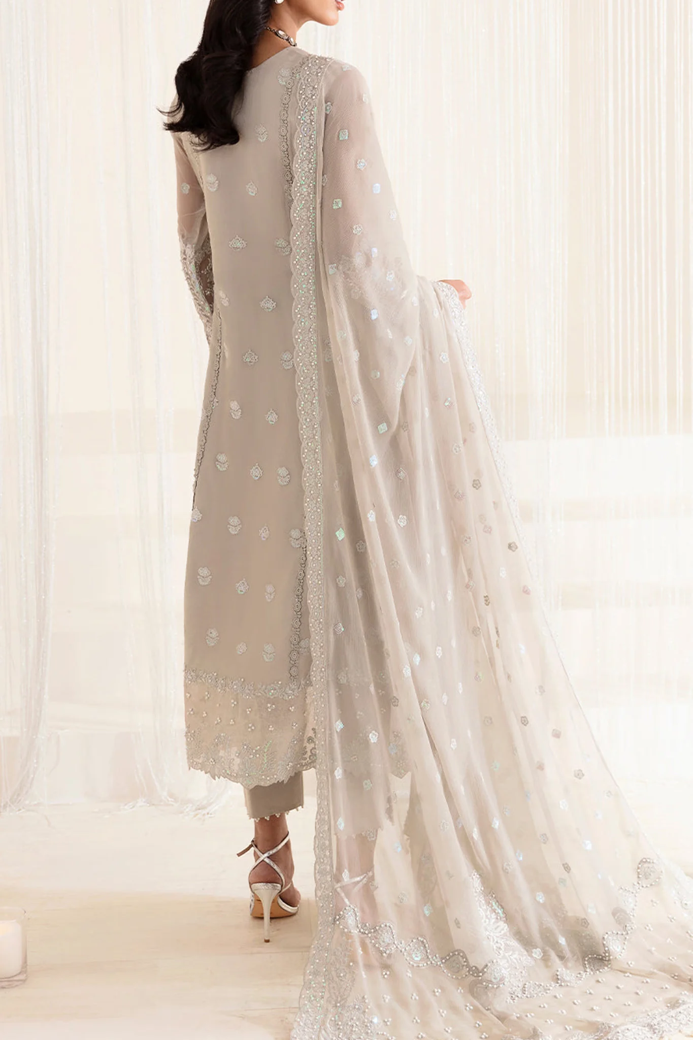 Reena By Alizeh Unstitched 3 Piece Luxury Formals Wedding Edits Suit-HM-4015-Mosaic - Image 3