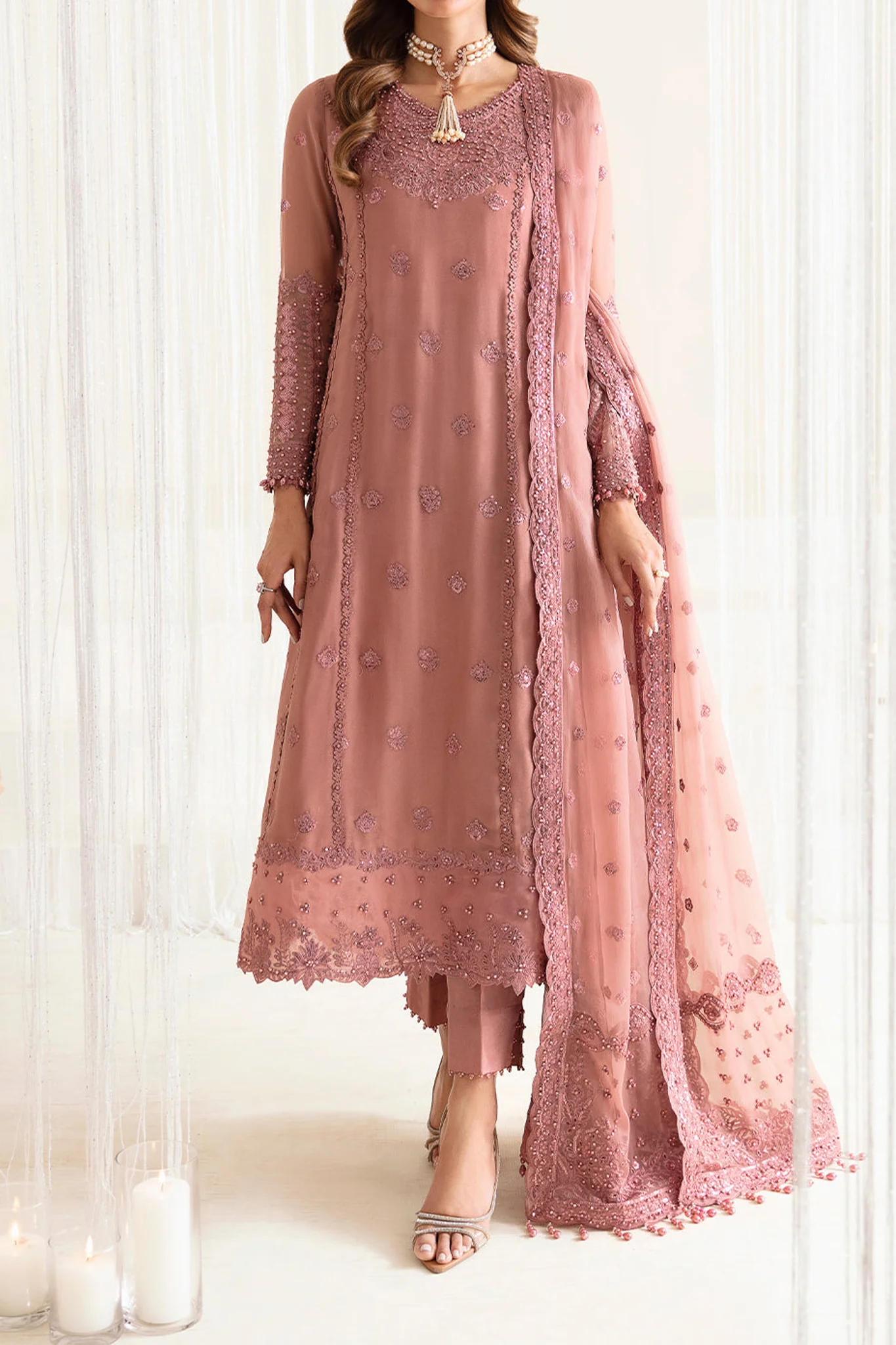 Reena By Alizeh Unstitched 3 Piece Luxury Formals Wedding Edits Suit-HM-4016-Crimson