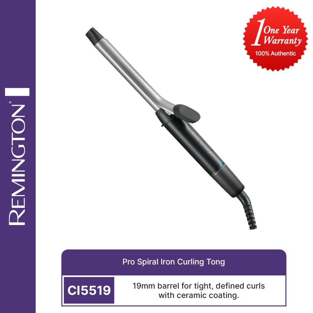 Remington- CI5519 Pro Spiral Iron Curling Tong - Image 3