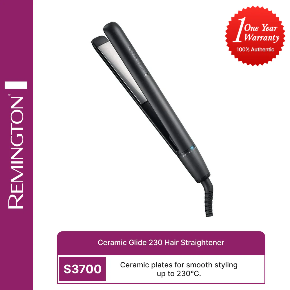 Remington- S3700 Ceramic Glide 230 Hair Straightener - Image 5