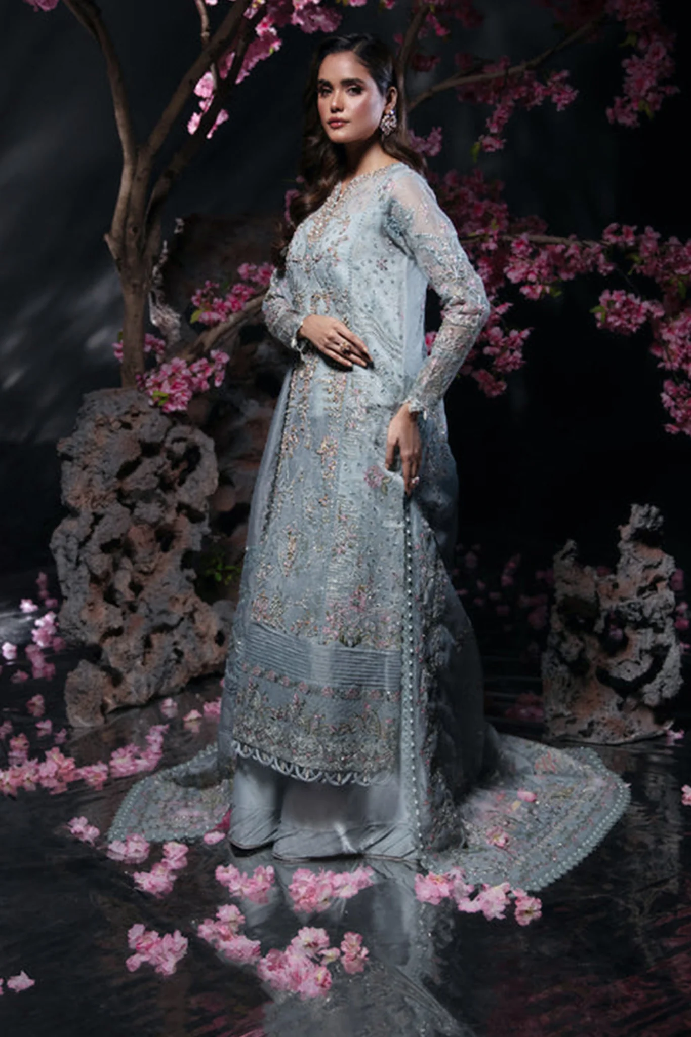 Reve De Luxe By Florent Unstitched 3 Piece Wedding Formals Suit-Mint Mist - Image 3