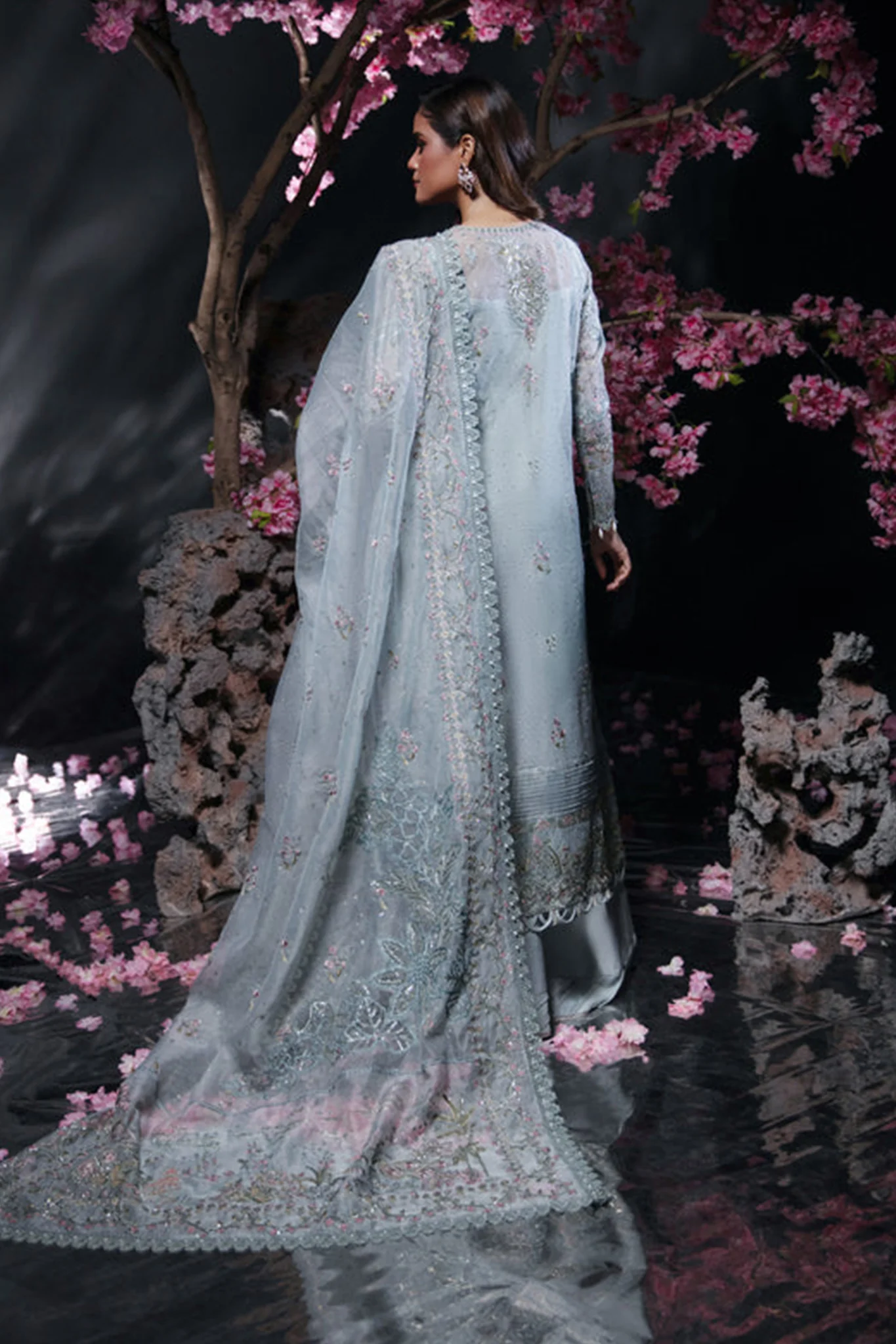 Reve De Luxe By Florent Unstitched 3 Piece Wedding Formals Suit-Mint Mist - Image 4