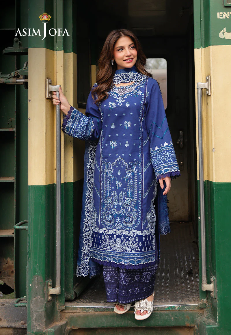 Rhapsody By Asim Jofa Unstitched 3 Piece Summer Suit Ajubu-02 - Image 11