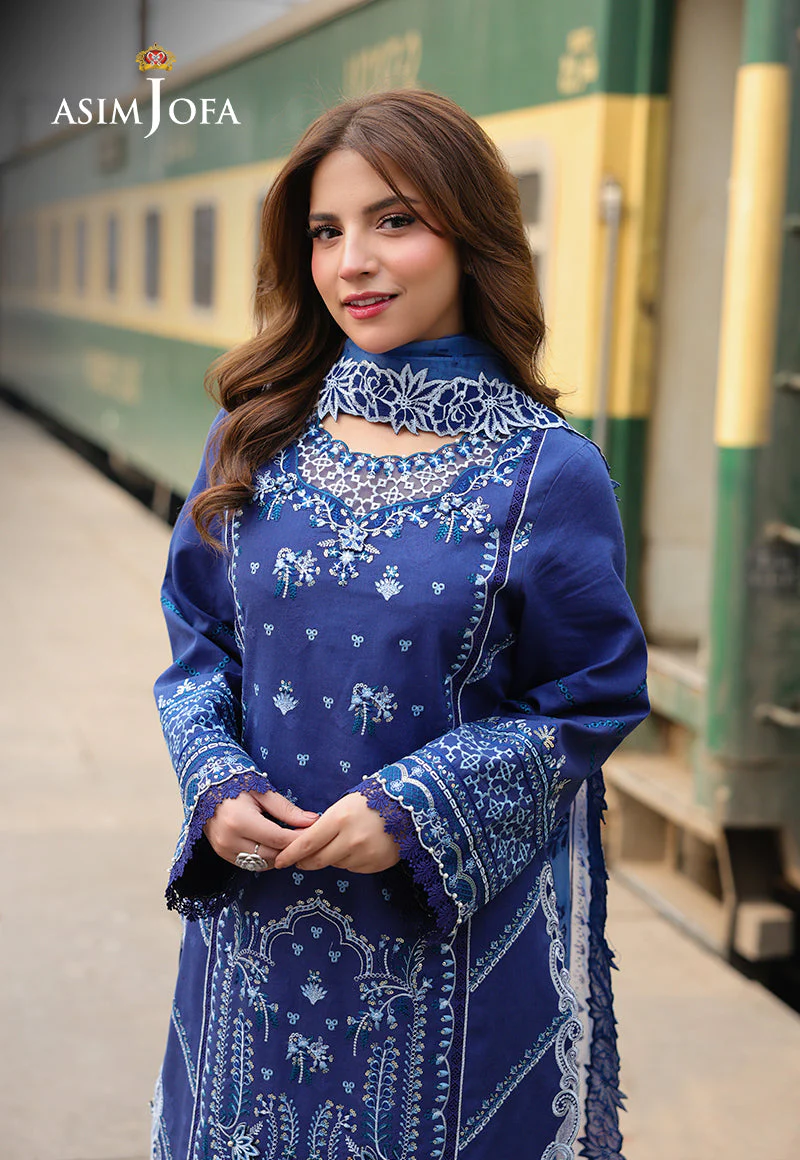 Rhapsody By Asim Jofa Unstitched 3 Piece Summer Suit Ajubu-02 - Image 4