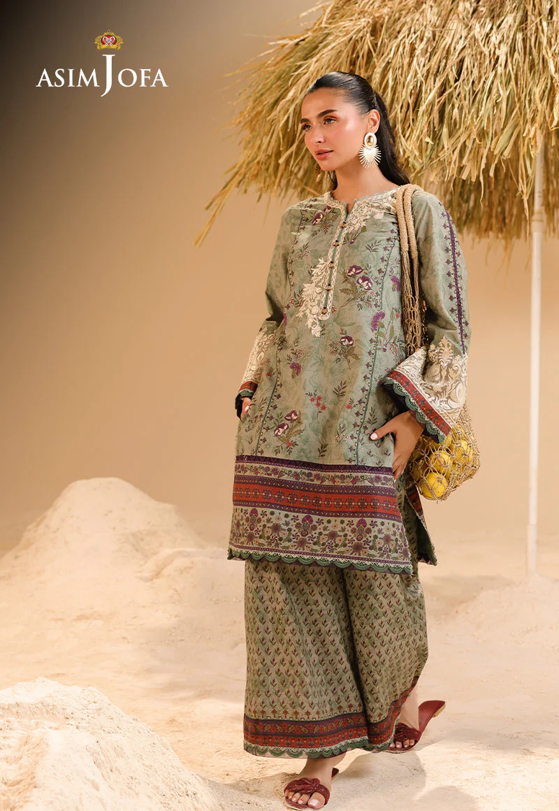 Rhapsody By Asim Jofa Unstitched 2 Piece Summer Suit Ajubu-09 - Image 11