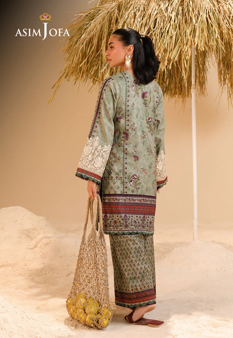 Rhapsody By Asim Jofa Unstitched 2 Piece Summer Suit Ajubu-09 - Image 2
