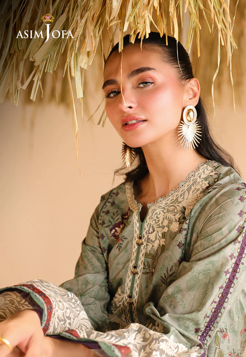 Rhapsody By Asim Jofa Unstitched 2 Piece Summer Suit Ajubu-09 - Image 8