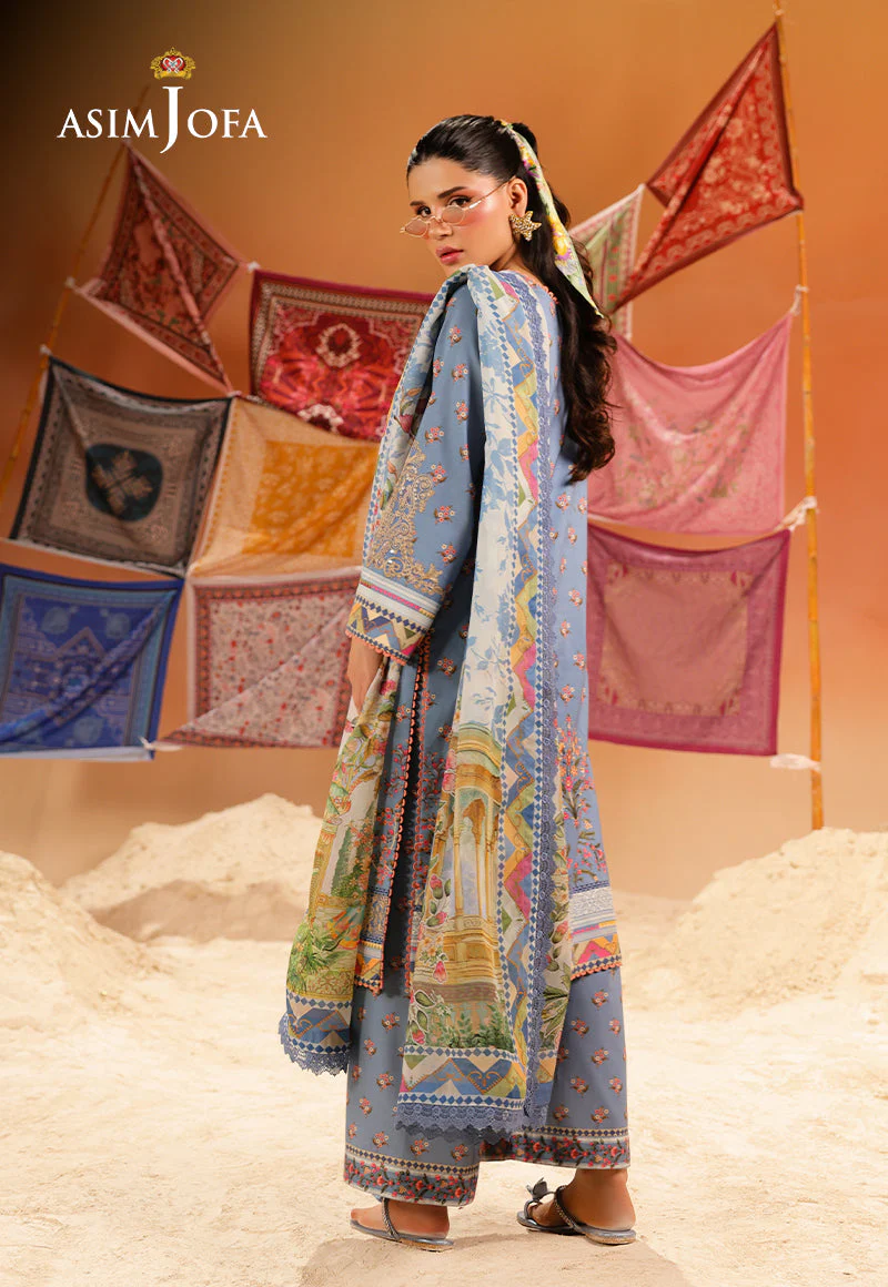 Rhapsody By Asim Jofa Unstitched 3 Piece Summer Suit Ajubu-11 - Image 2