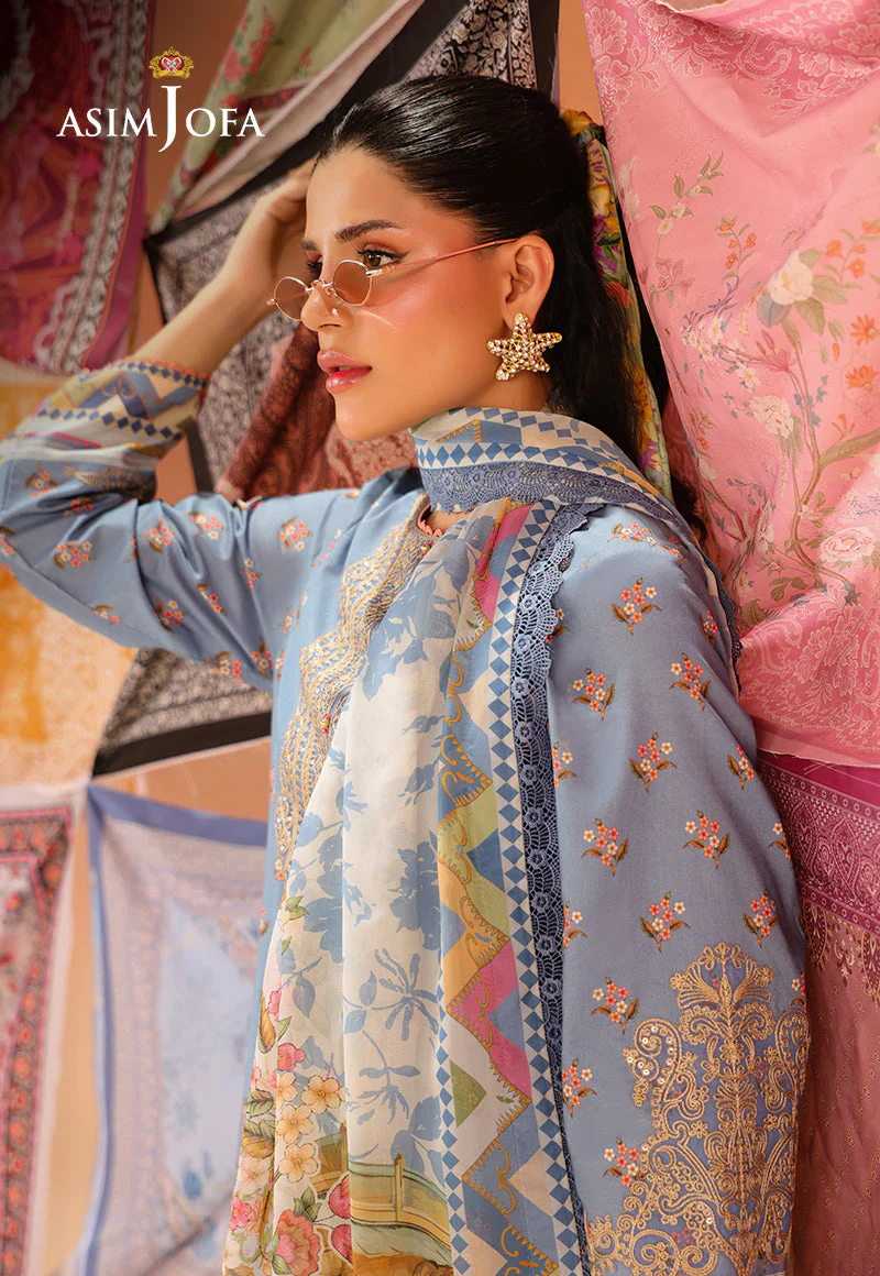 Rhapsody By Asim Jofa Unstitched 3 Piece Summer Suit Ajubu-11 - Image 4