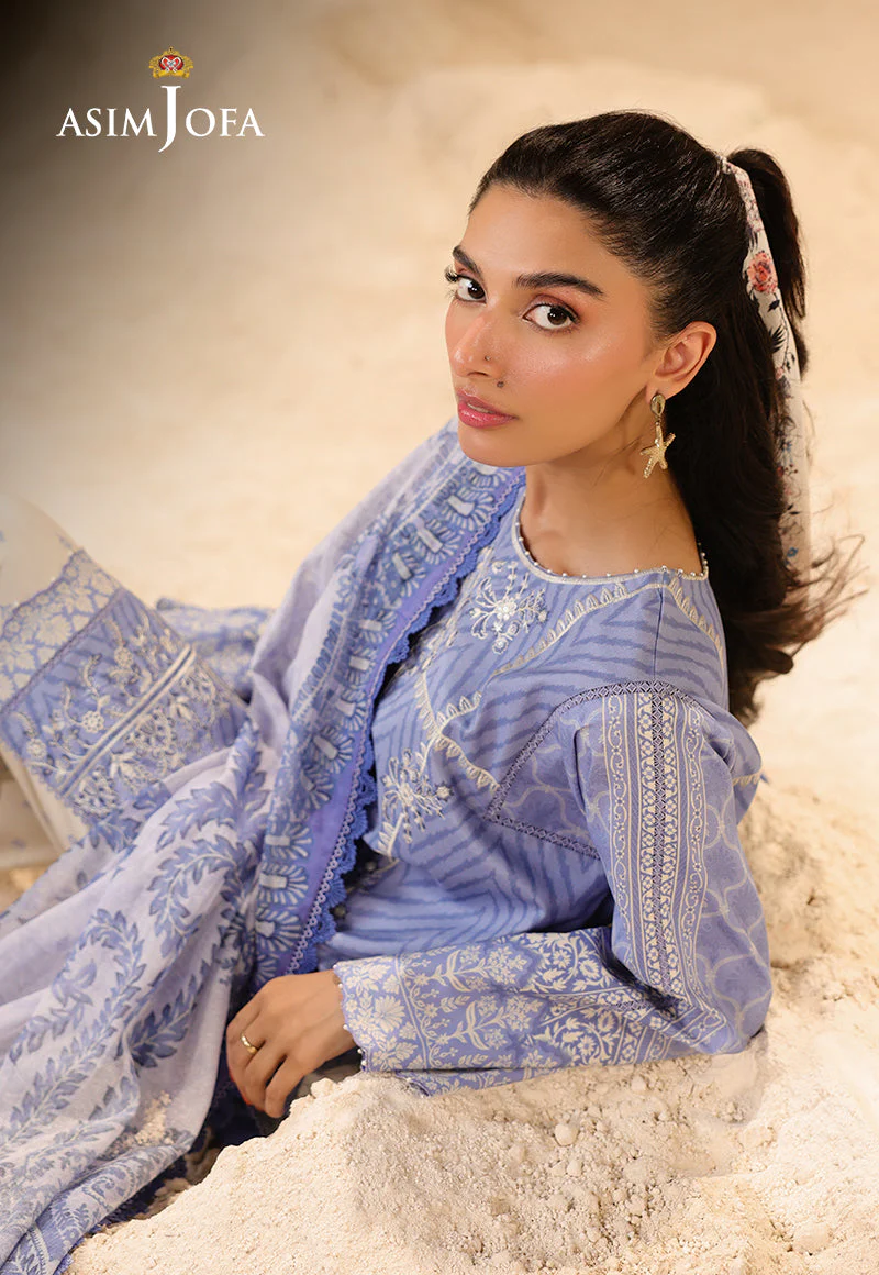 Rhapsody By Asim Jofa Unstitched 3 Piece Summer Suit Ajubu-13 - Image 4