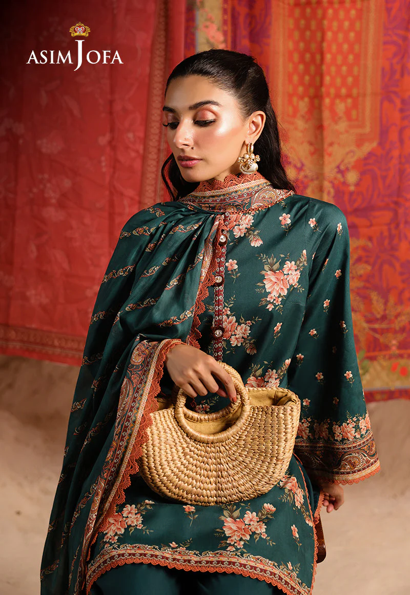 Rhapsody By Asim Jofa Unstitched 3 Piece Summer Suit Ajubu-14 - Image 6