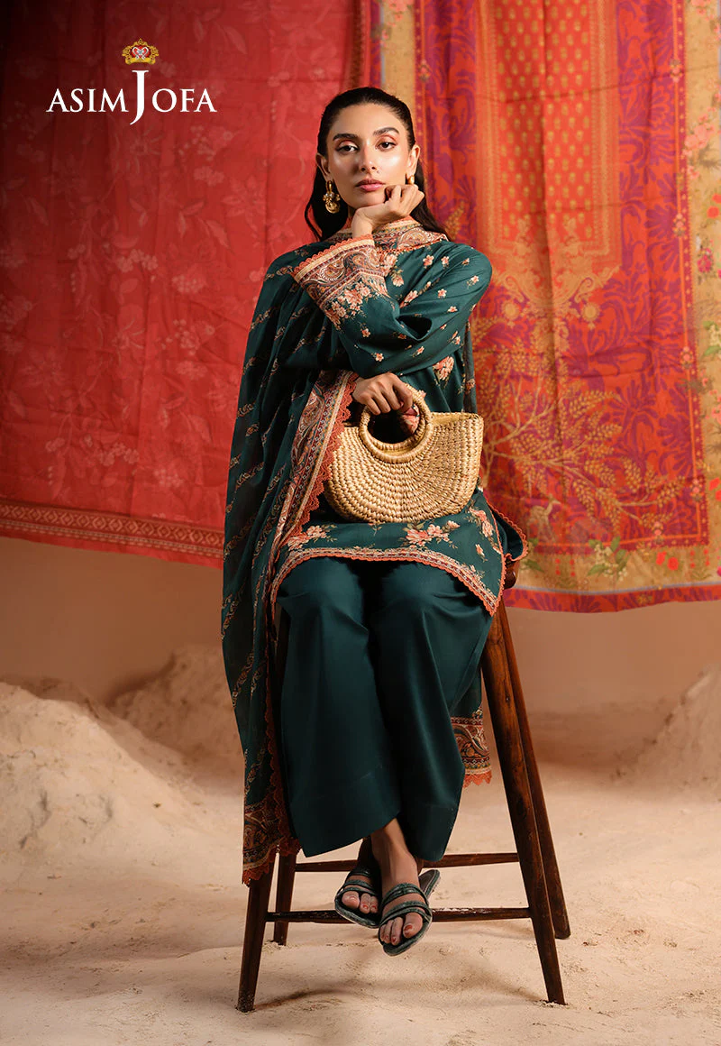 Rhapsody By Asim Jofa Unstitched 3 Piece Summer Suit Ajubu-14 - Image 8