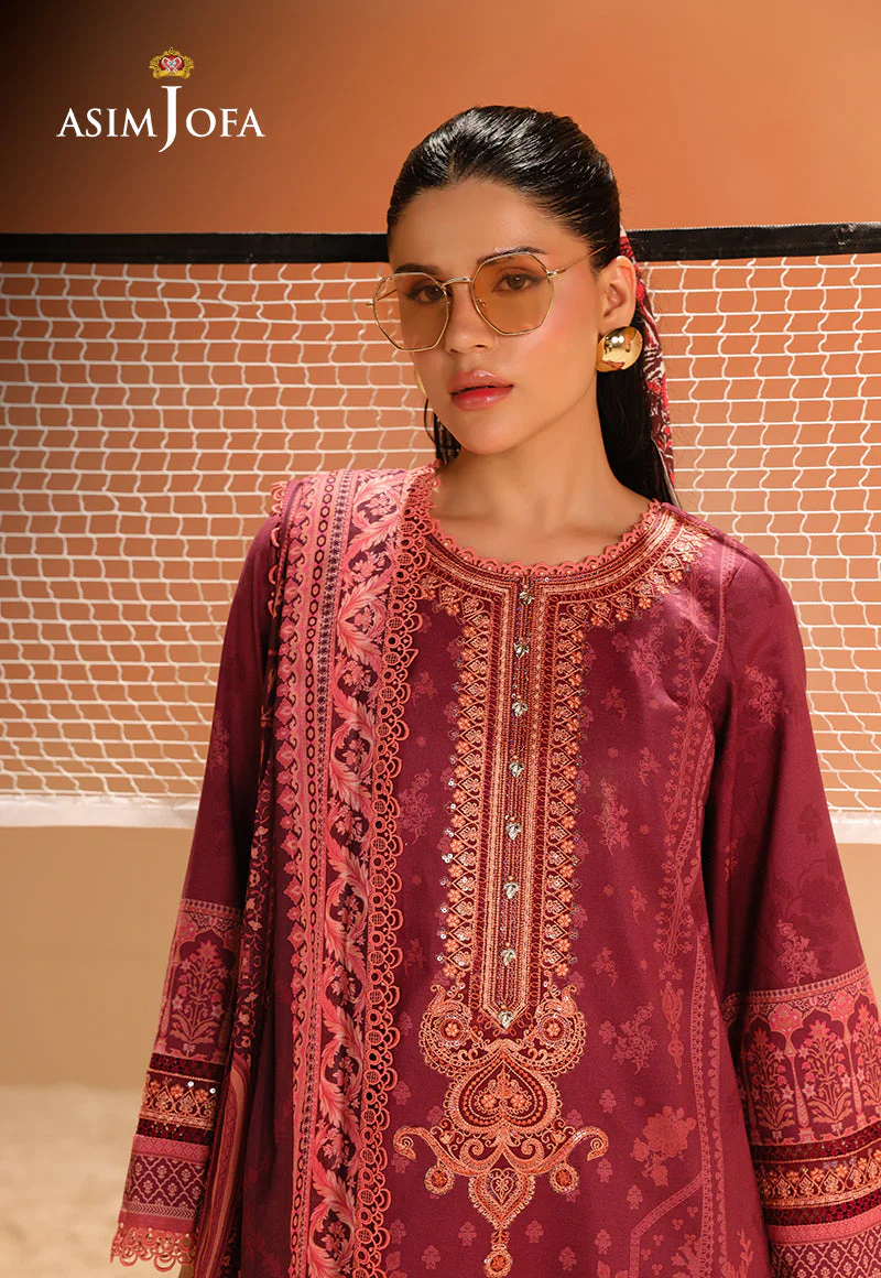 Rhapsody By Asim Jofa Unstitched 2 Piece Summer Suit Ajubu-15 - Image 5